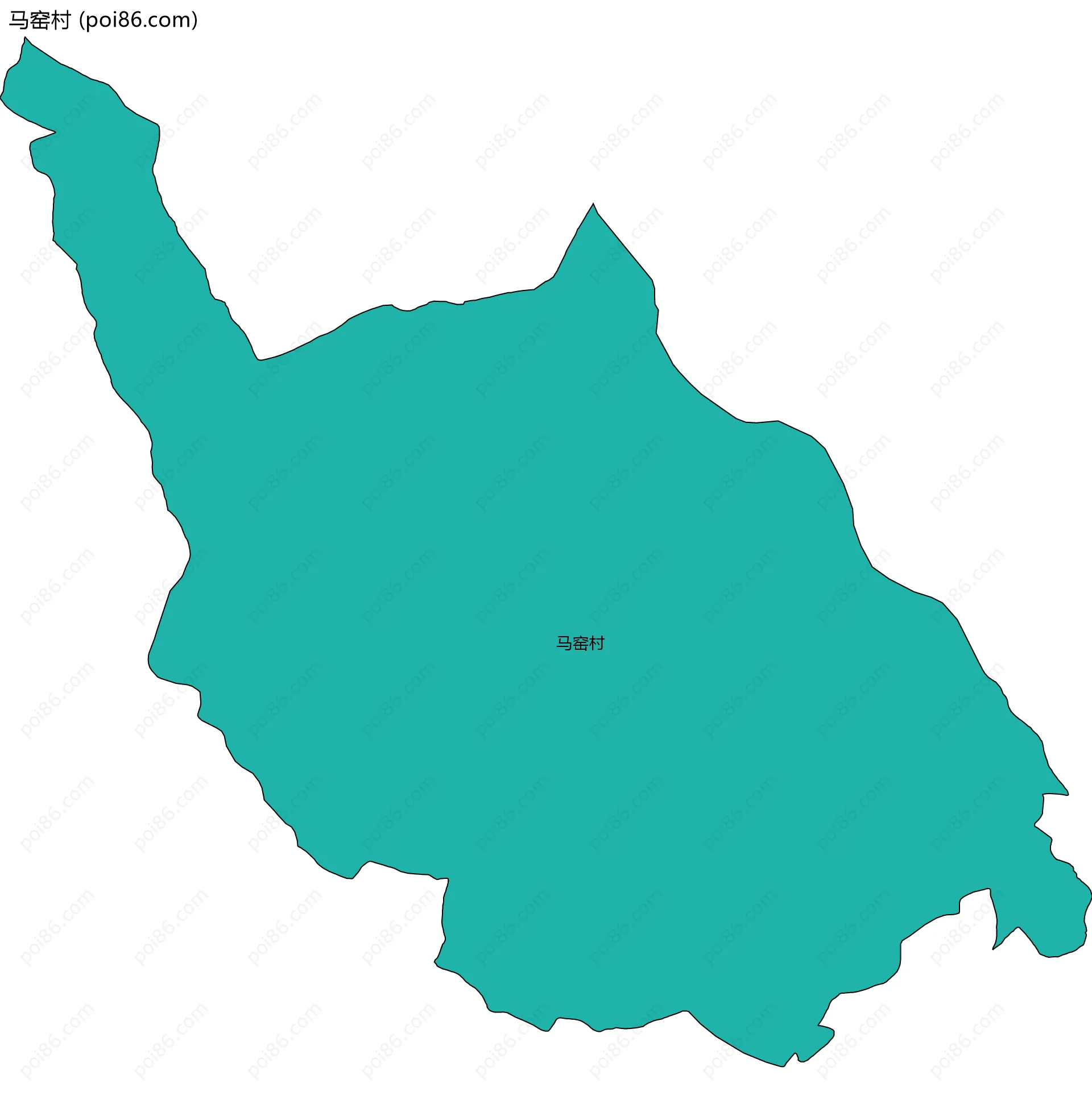 马窑村边界地图
