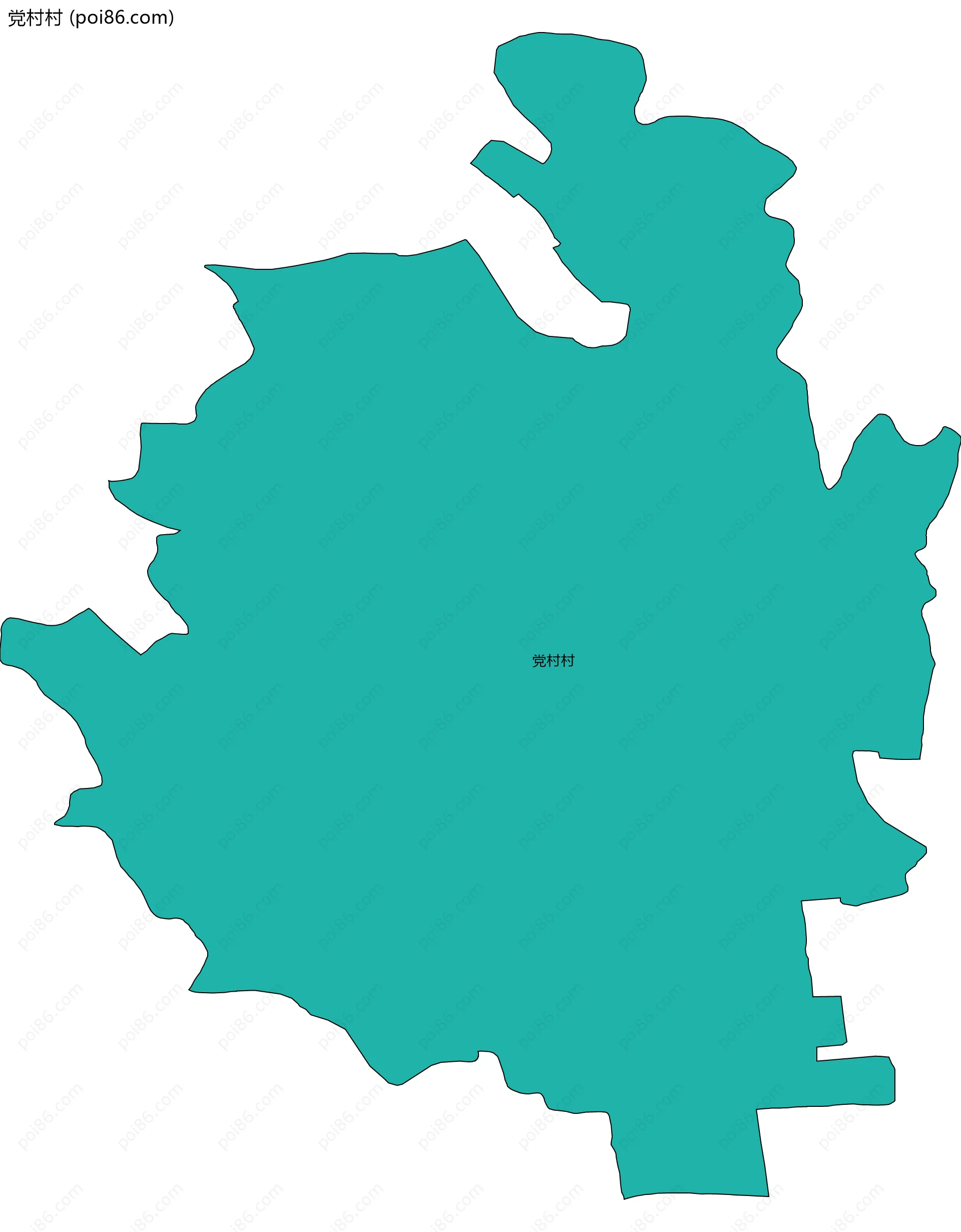 党村村边界地图