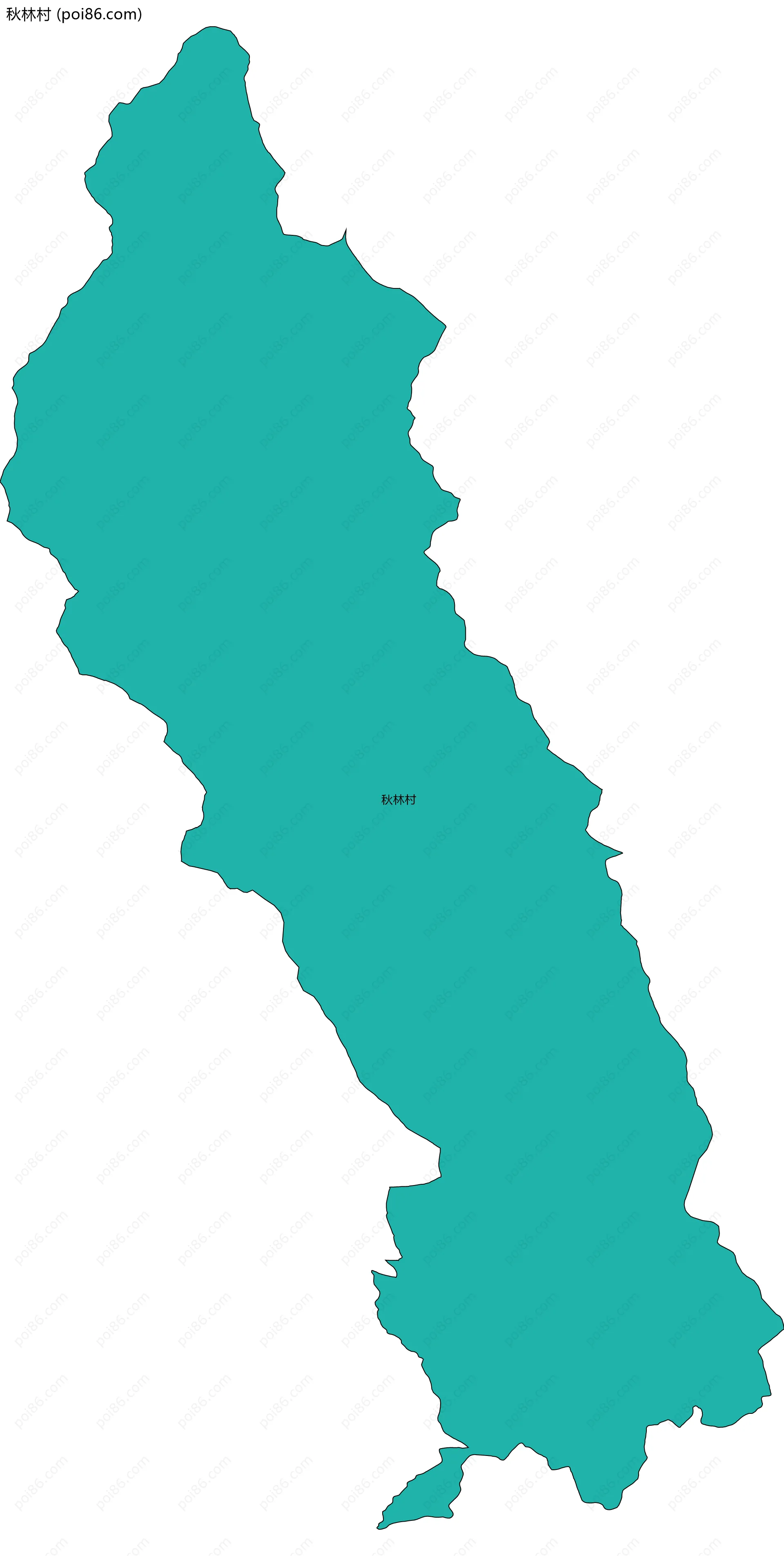 秋林村边界地图