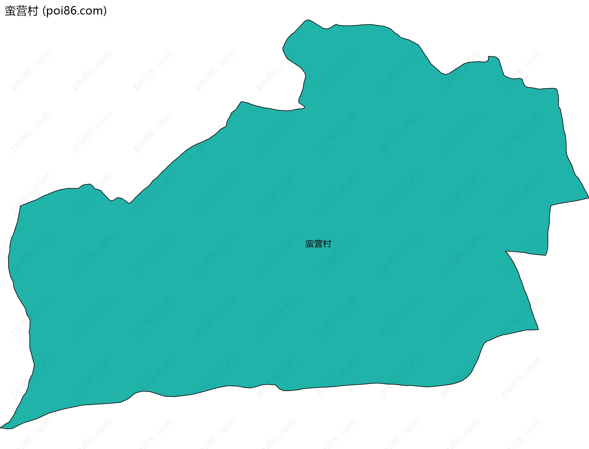 蛮营村边界地图