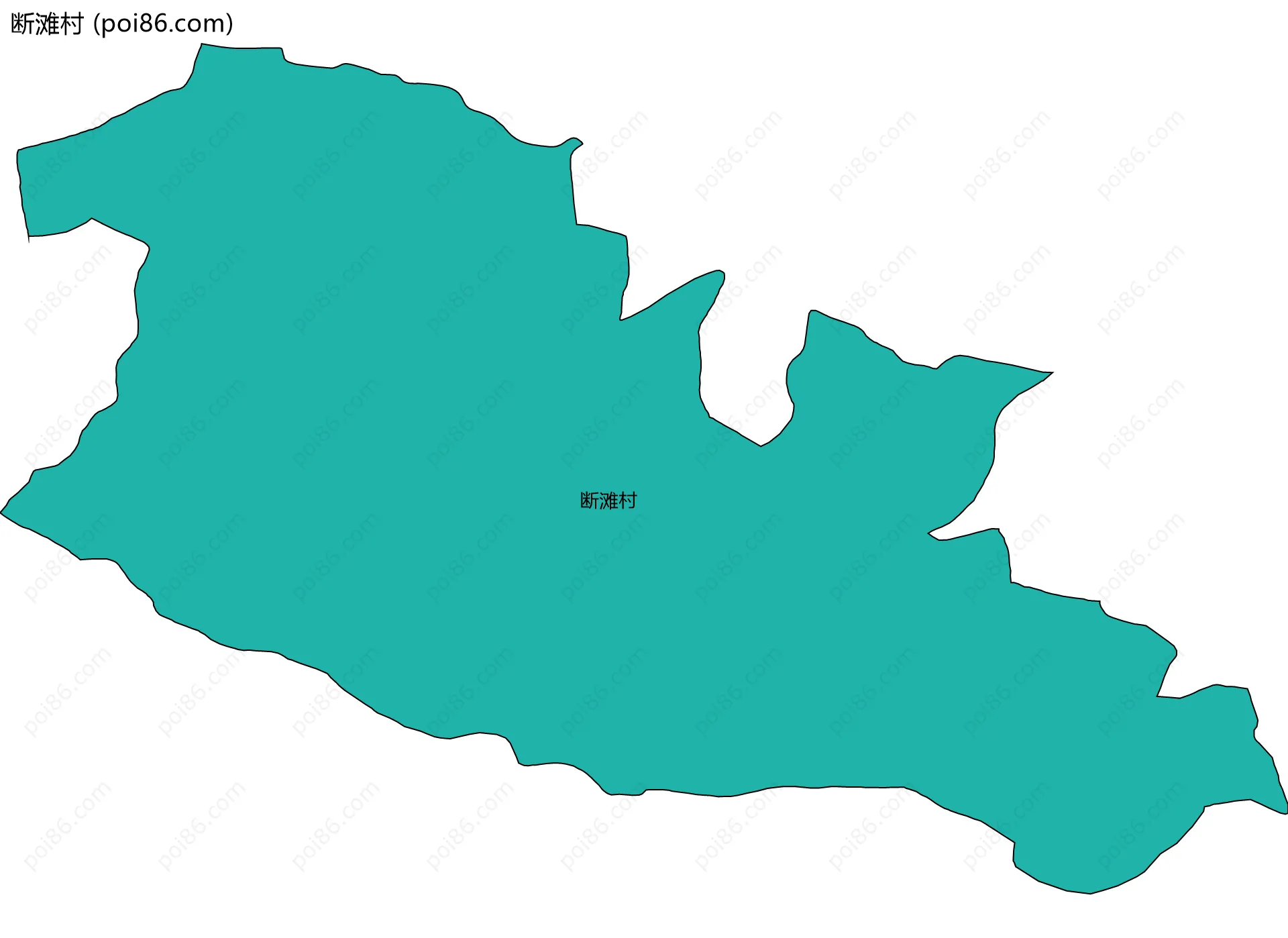 断滩村边界地图