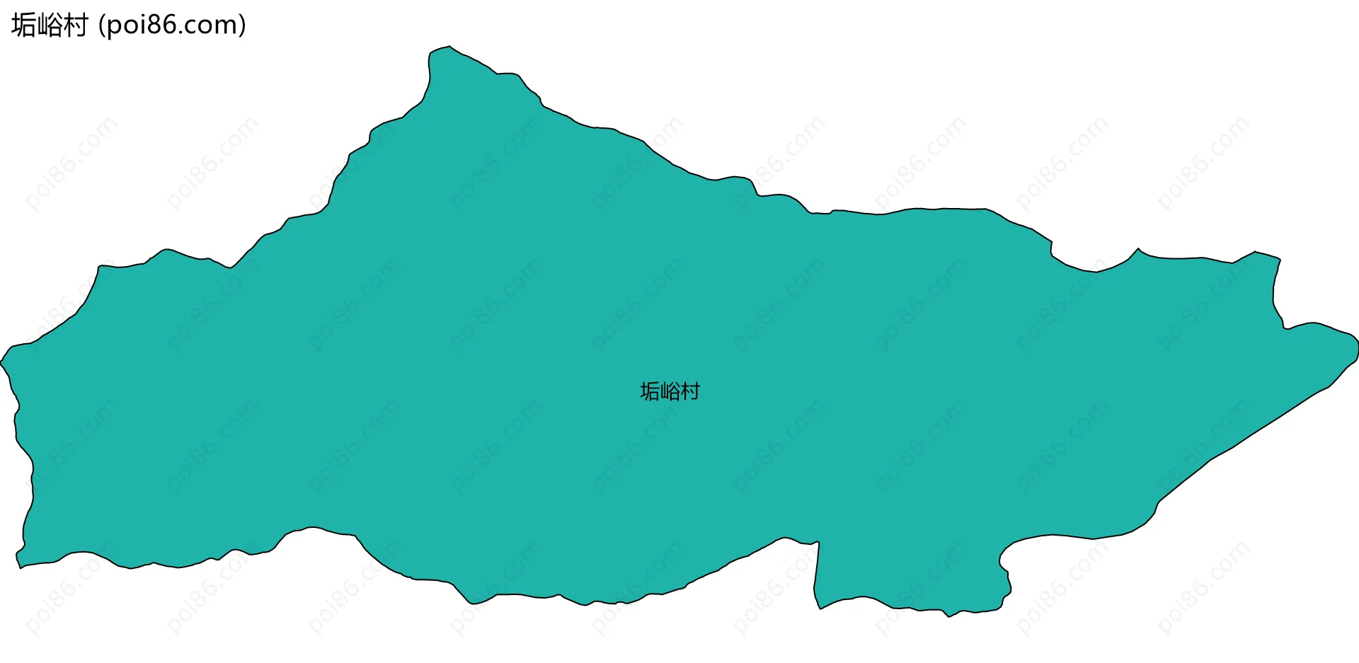 垢峪村边界地图