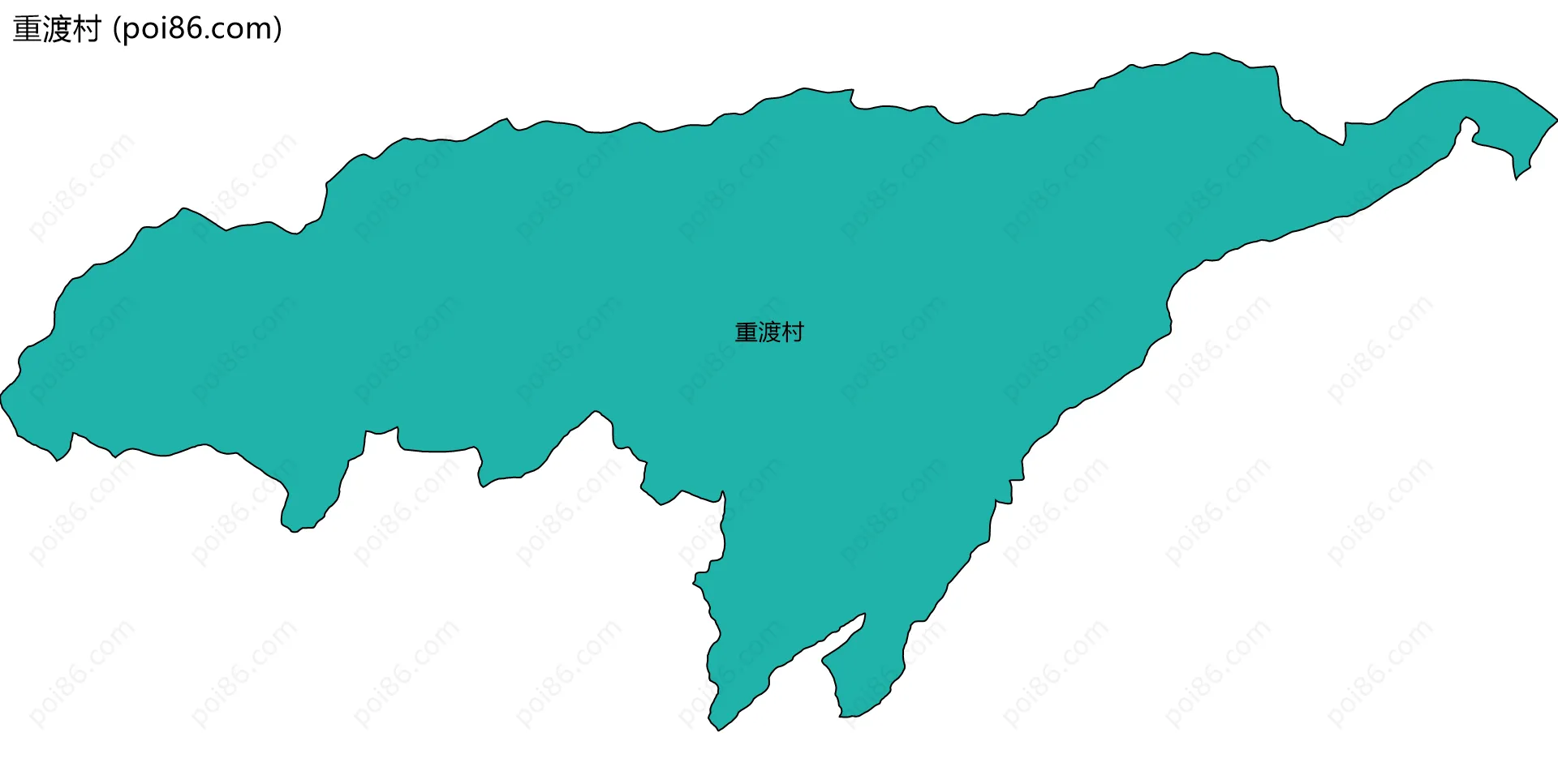 重渡村边界地图