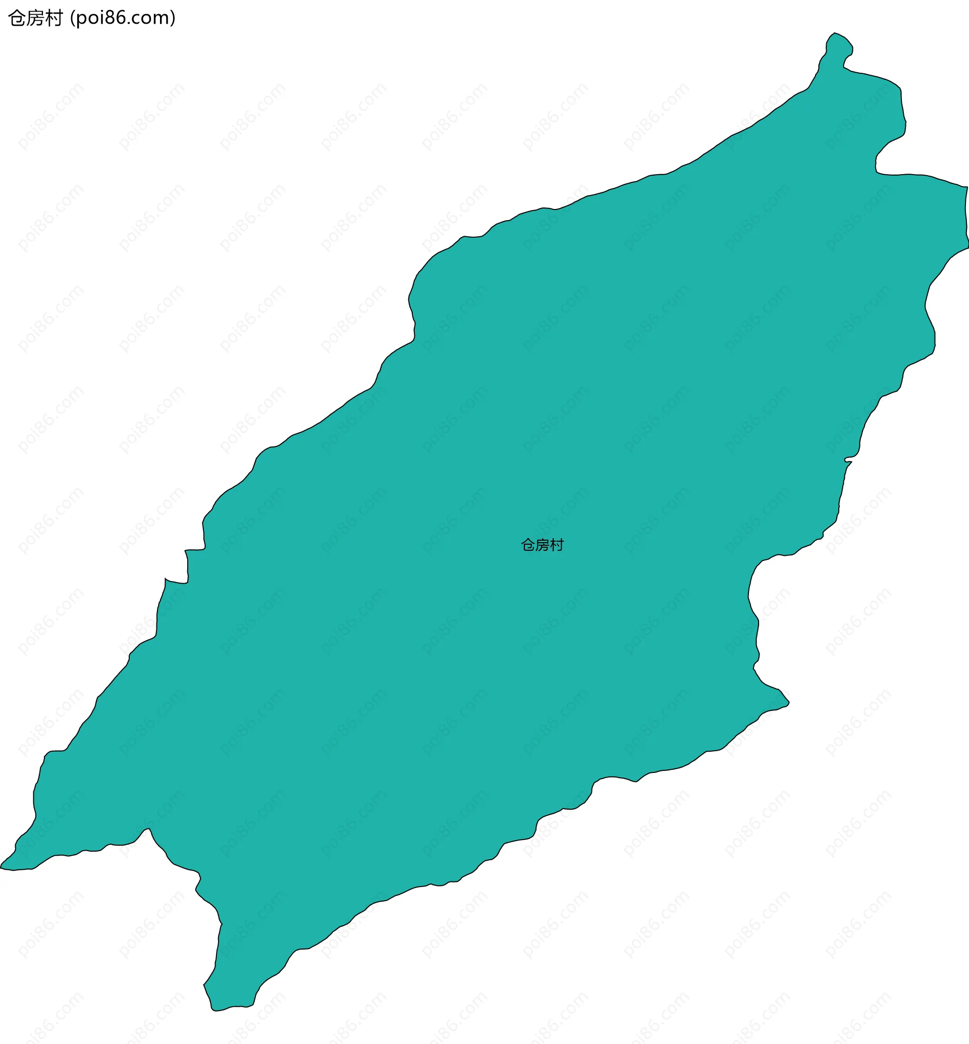 仓房村边界地图