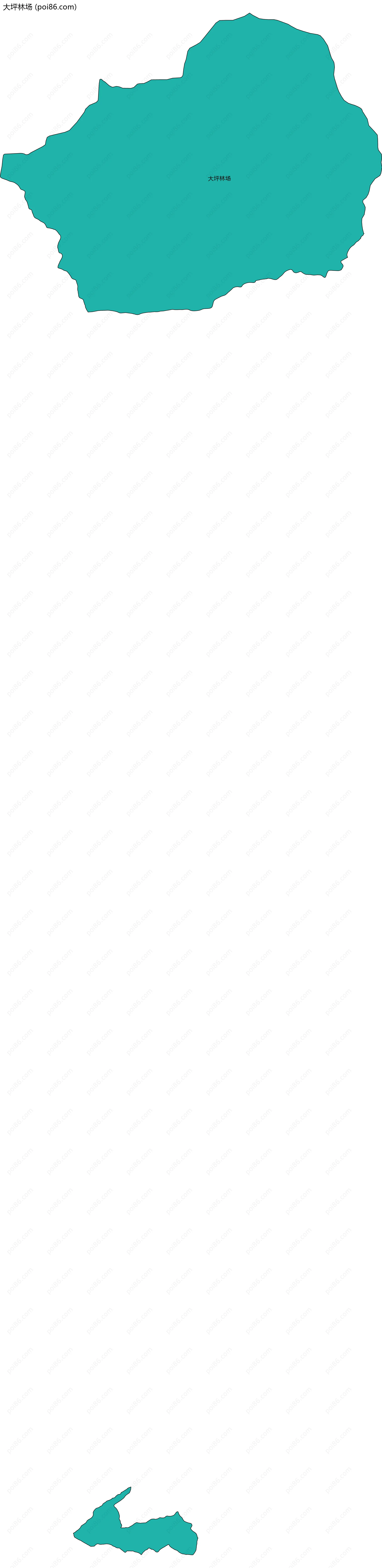 大坪林场边界地图