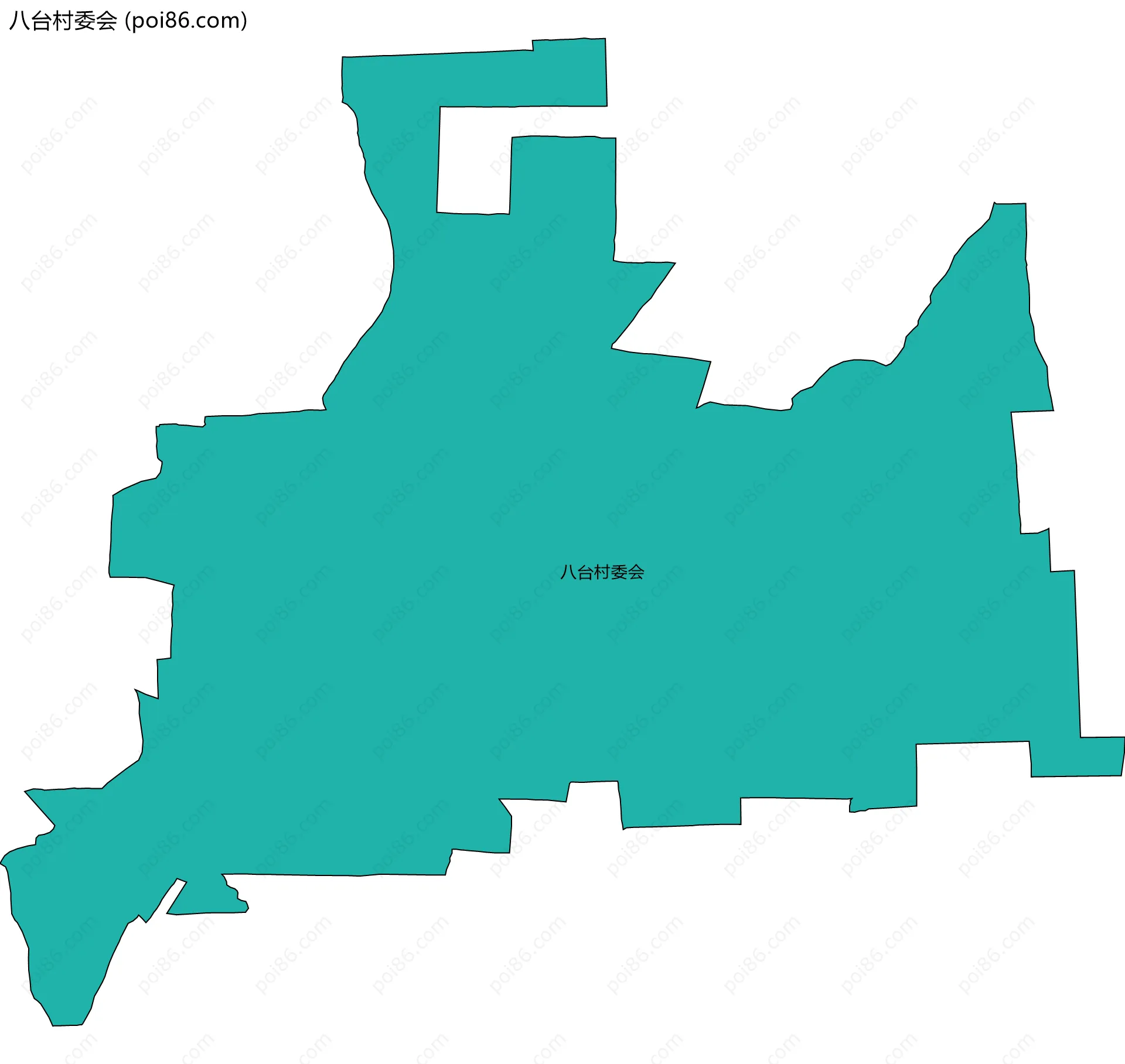 八台村委会边界地图
