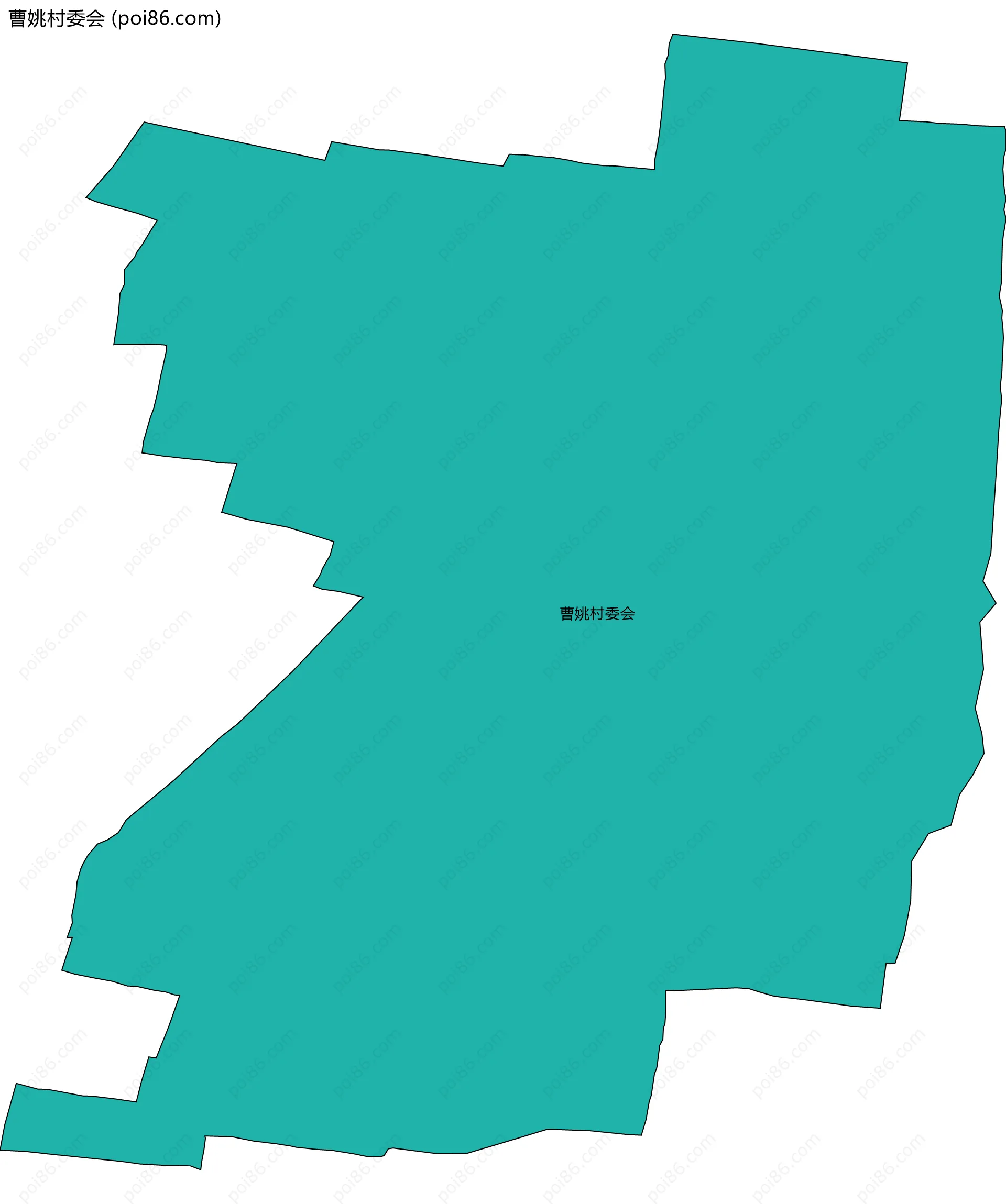 曹姚村委会边界地图