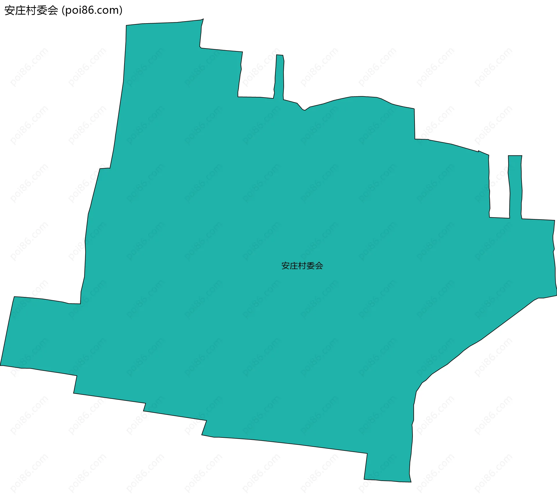 安庄村委会边界地图