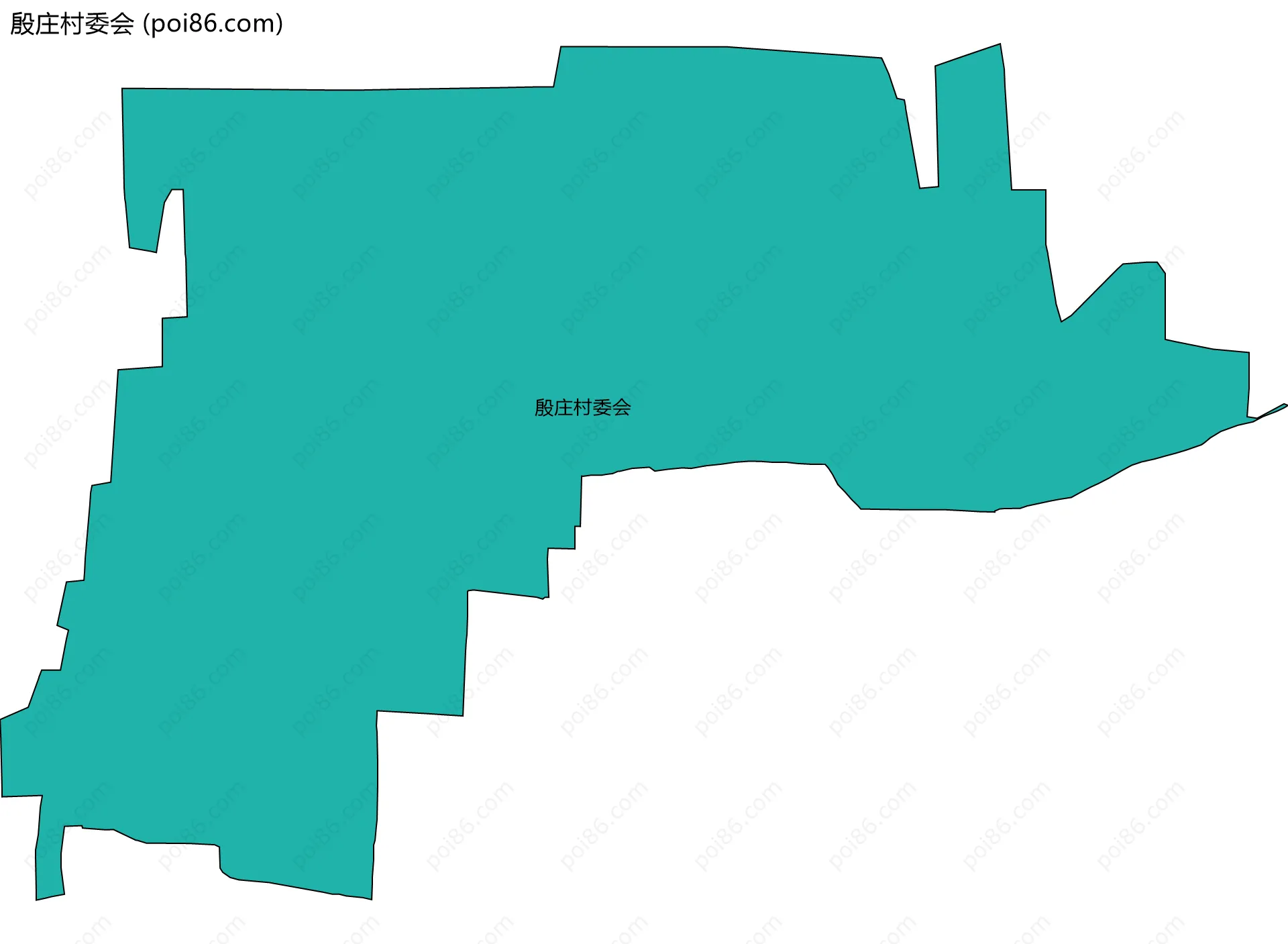 殷庄村委会边界地图