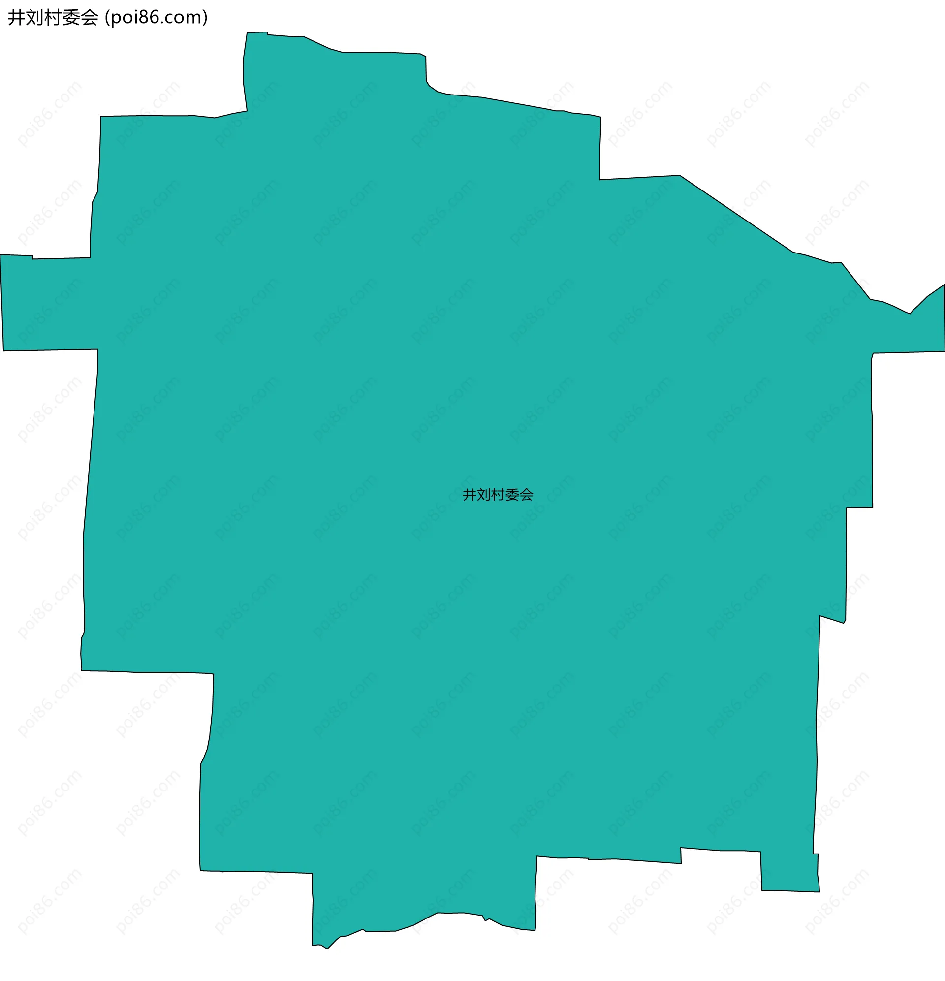 井刘村委会边界地图