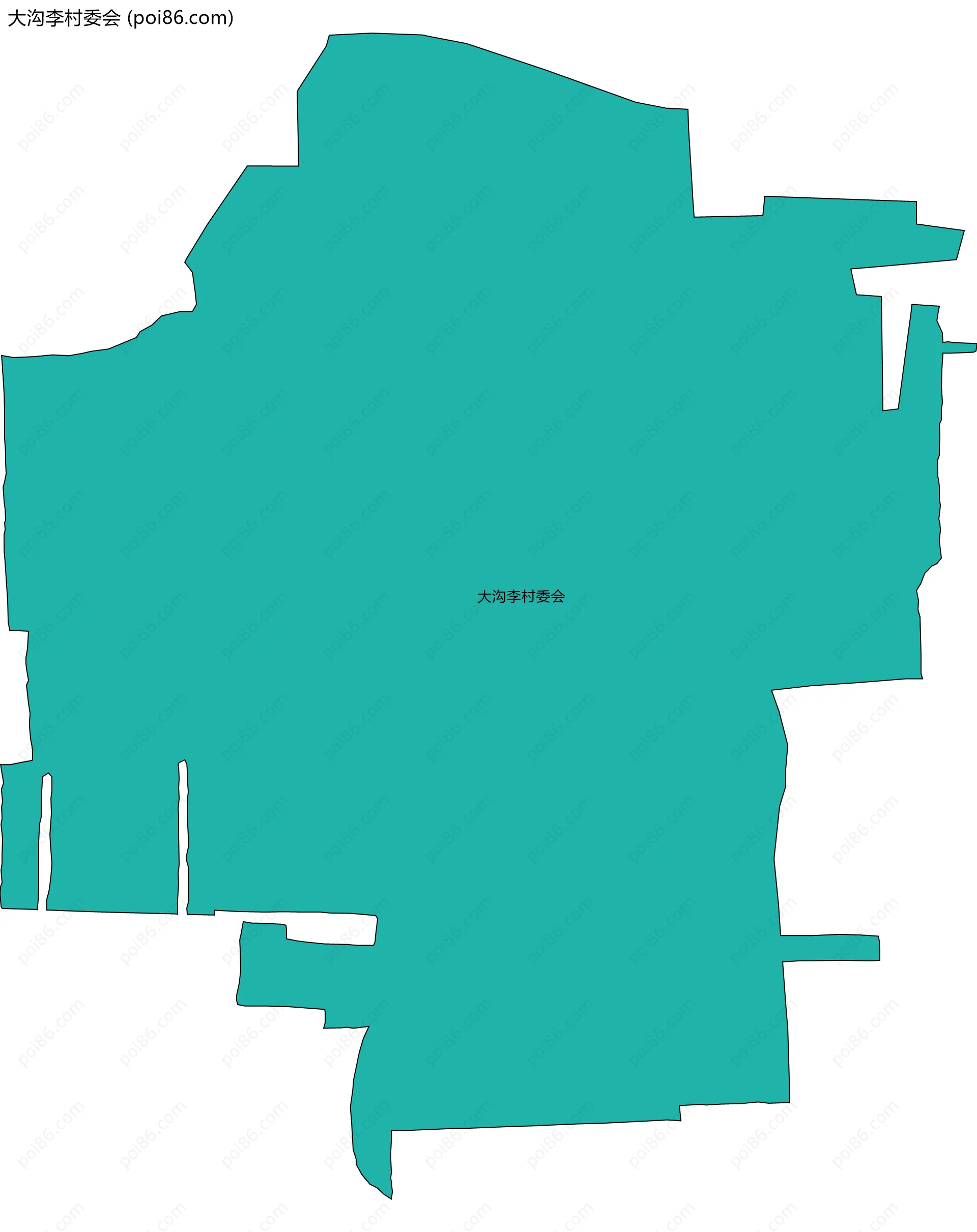 大沟李村委会边界地图