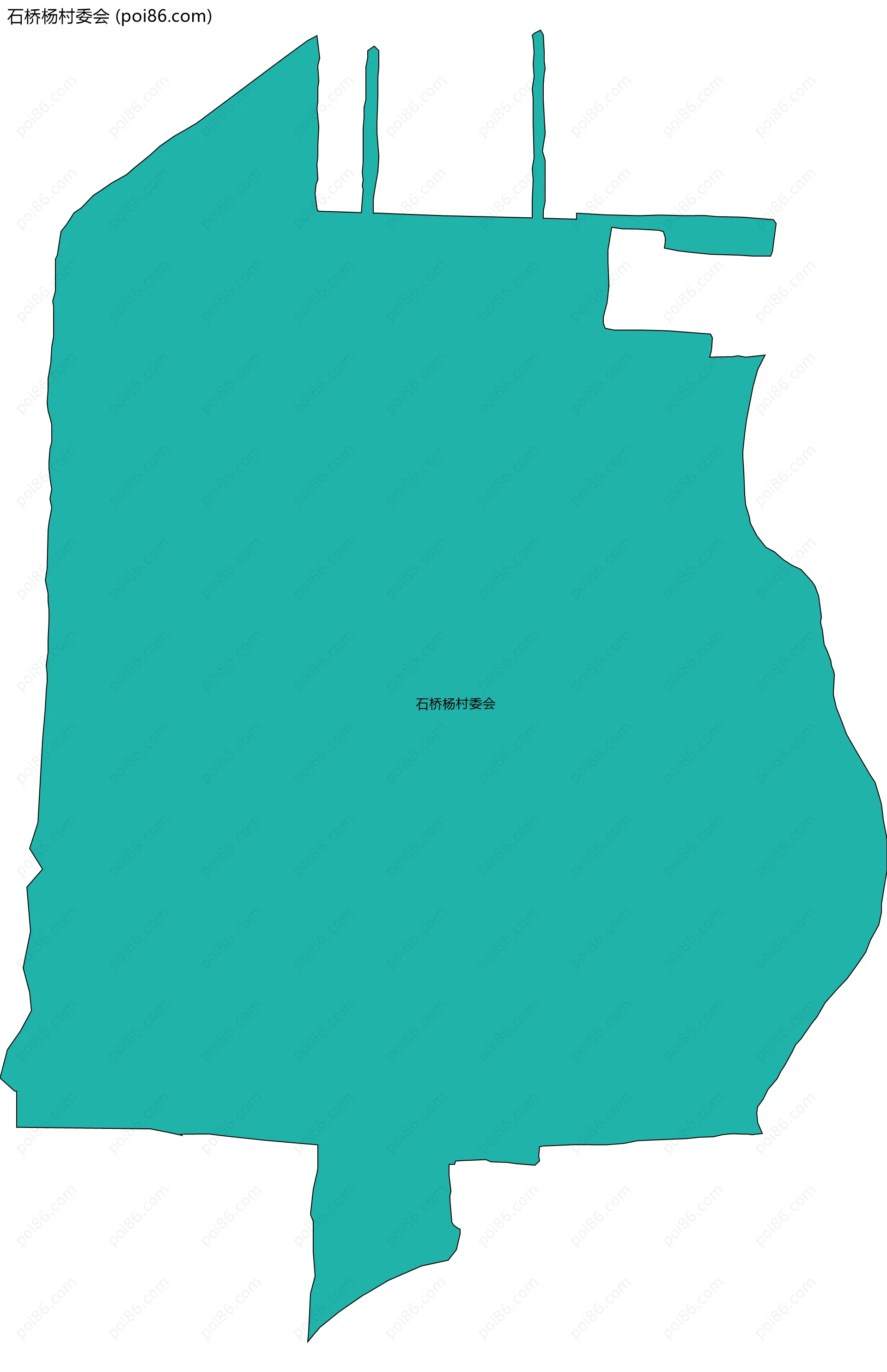 石桥杨村委会边界地图