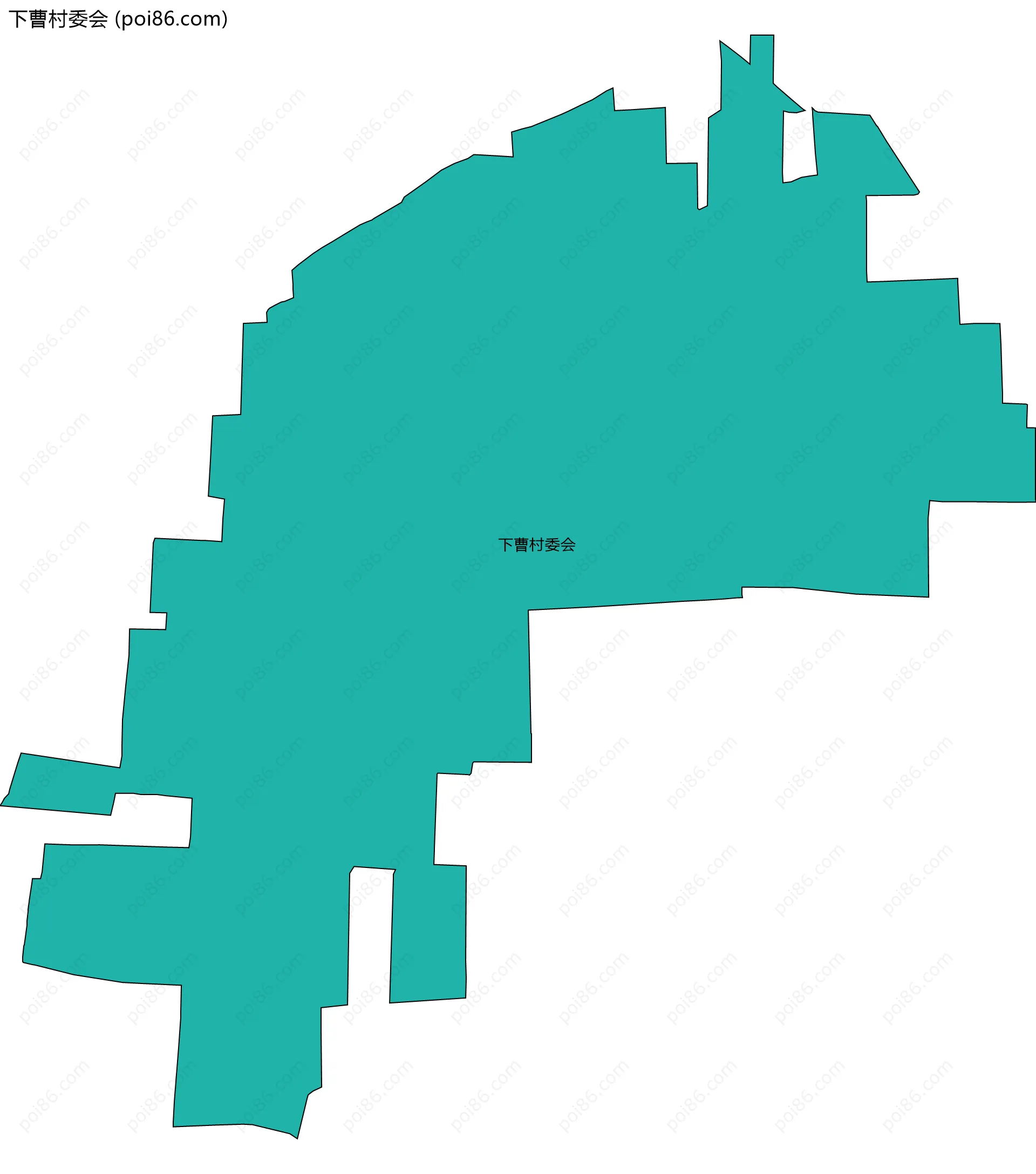 下曹村委会边界地图