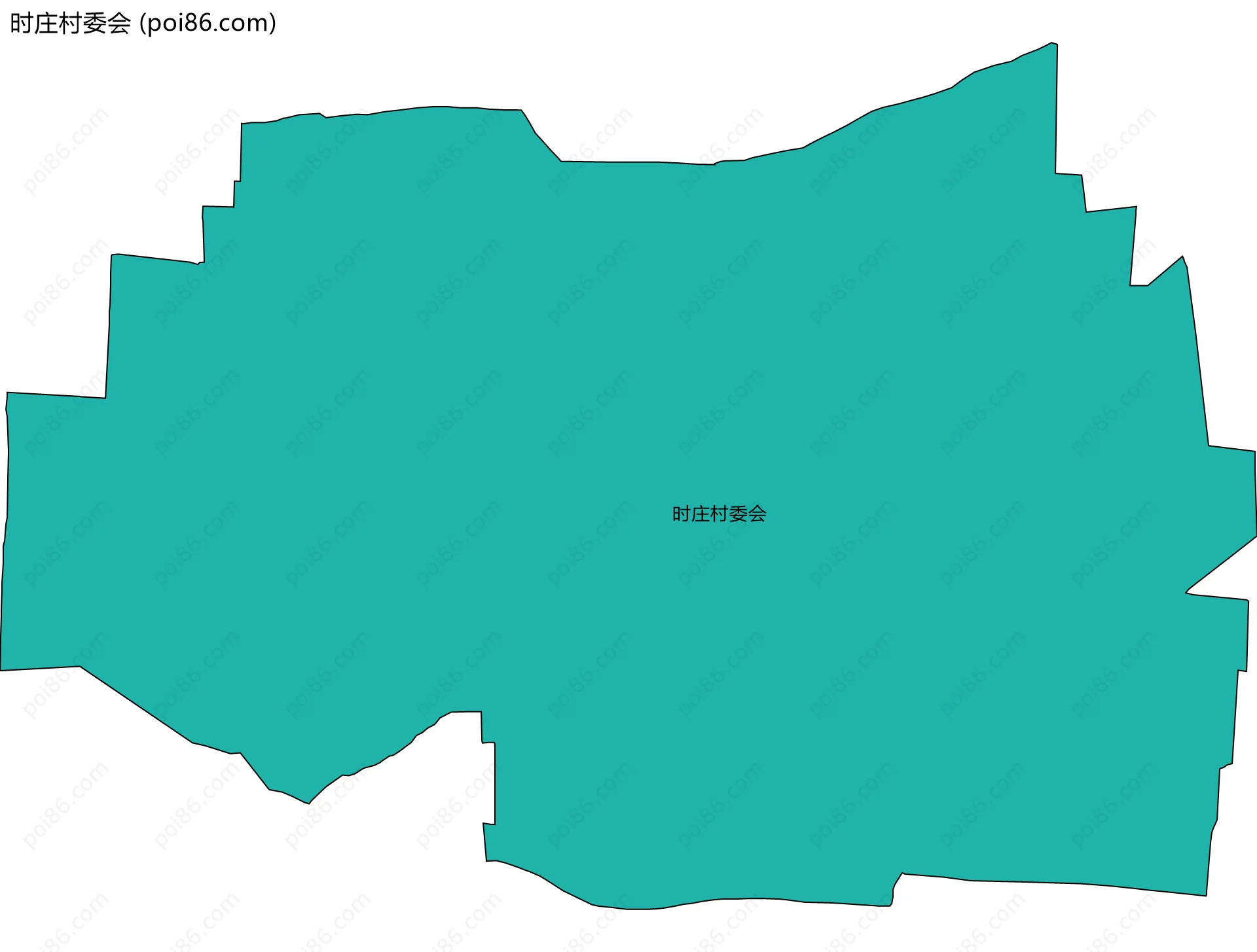 时庄村委会边界地图