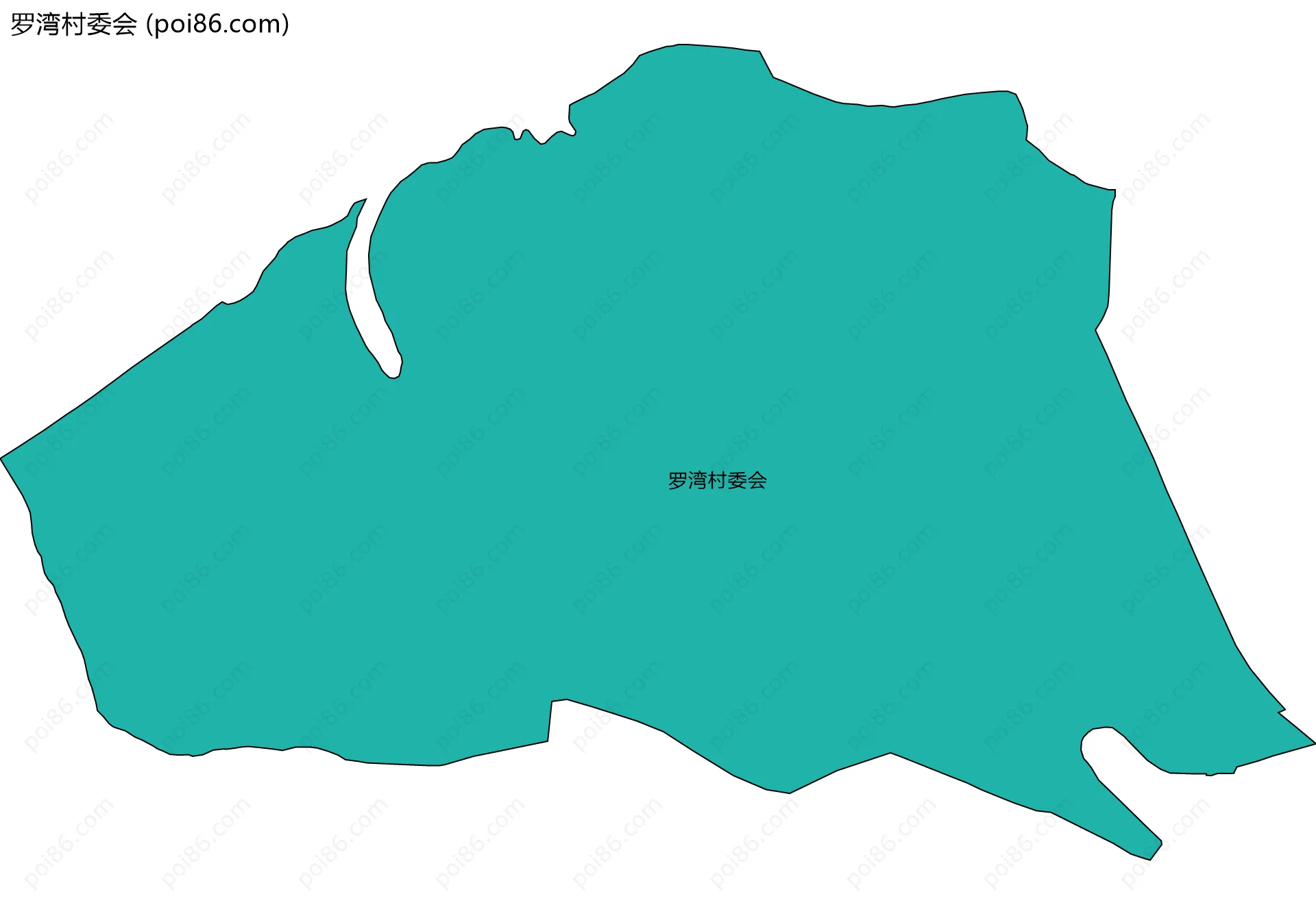 罗湾村委会边界地图