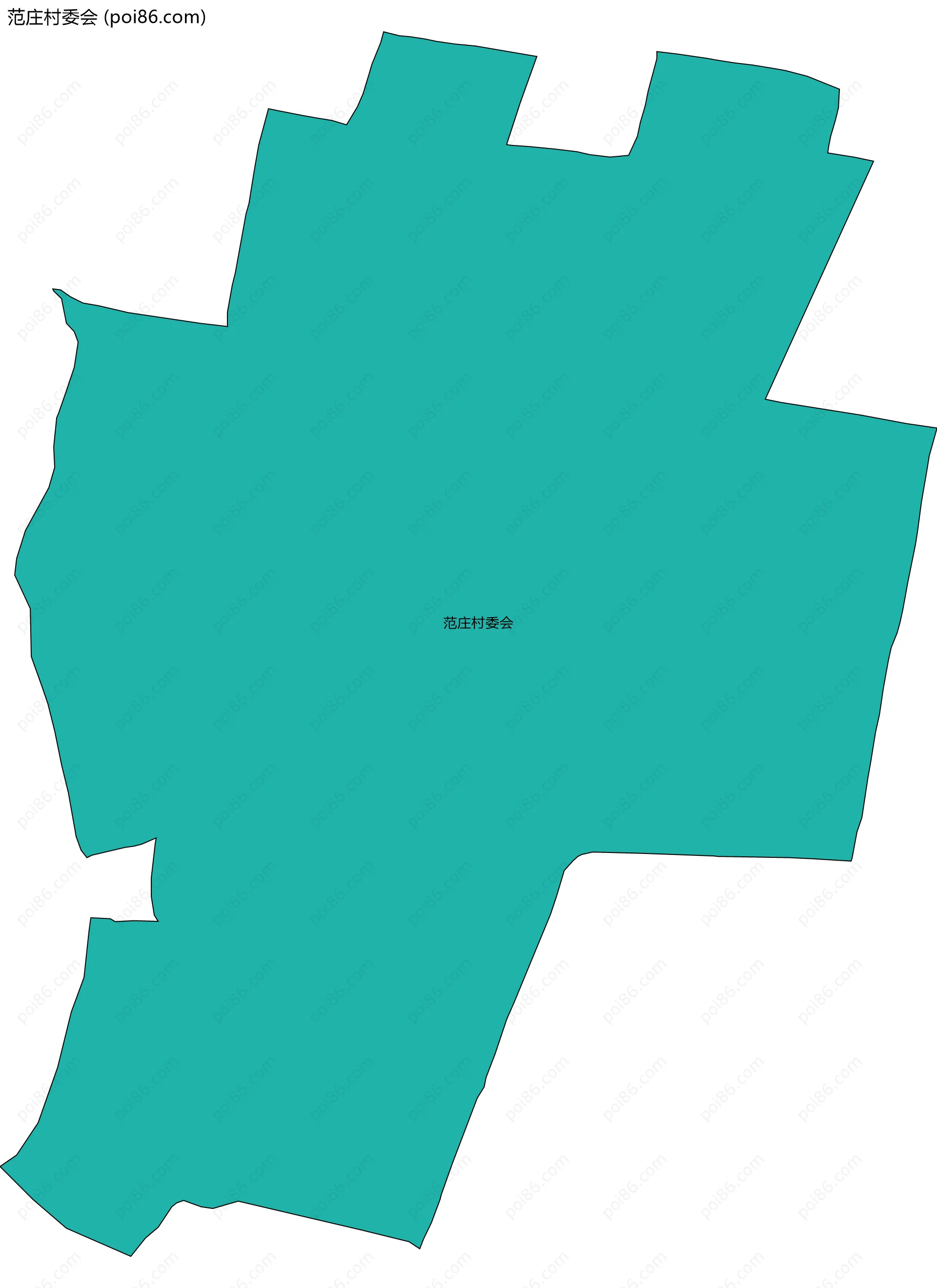 范庄村委会边界地图
