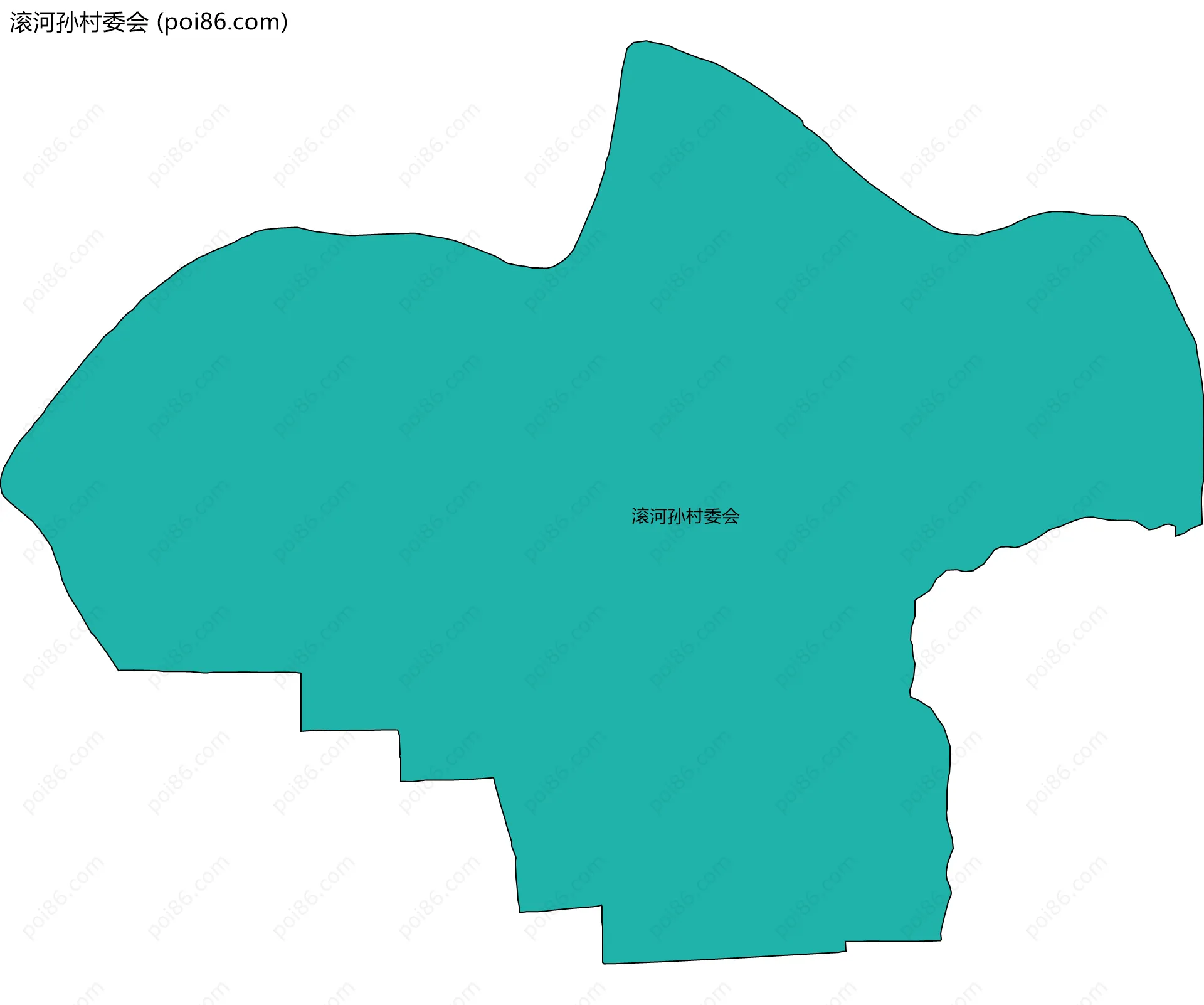 滚河孙村委会边界地图