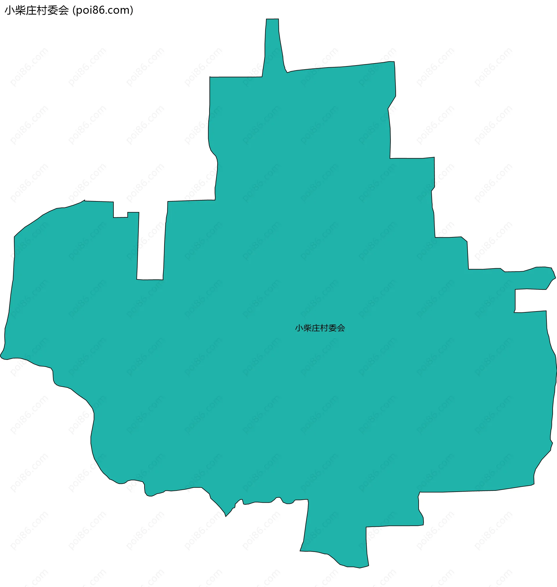 小柴庄村委会边界地图