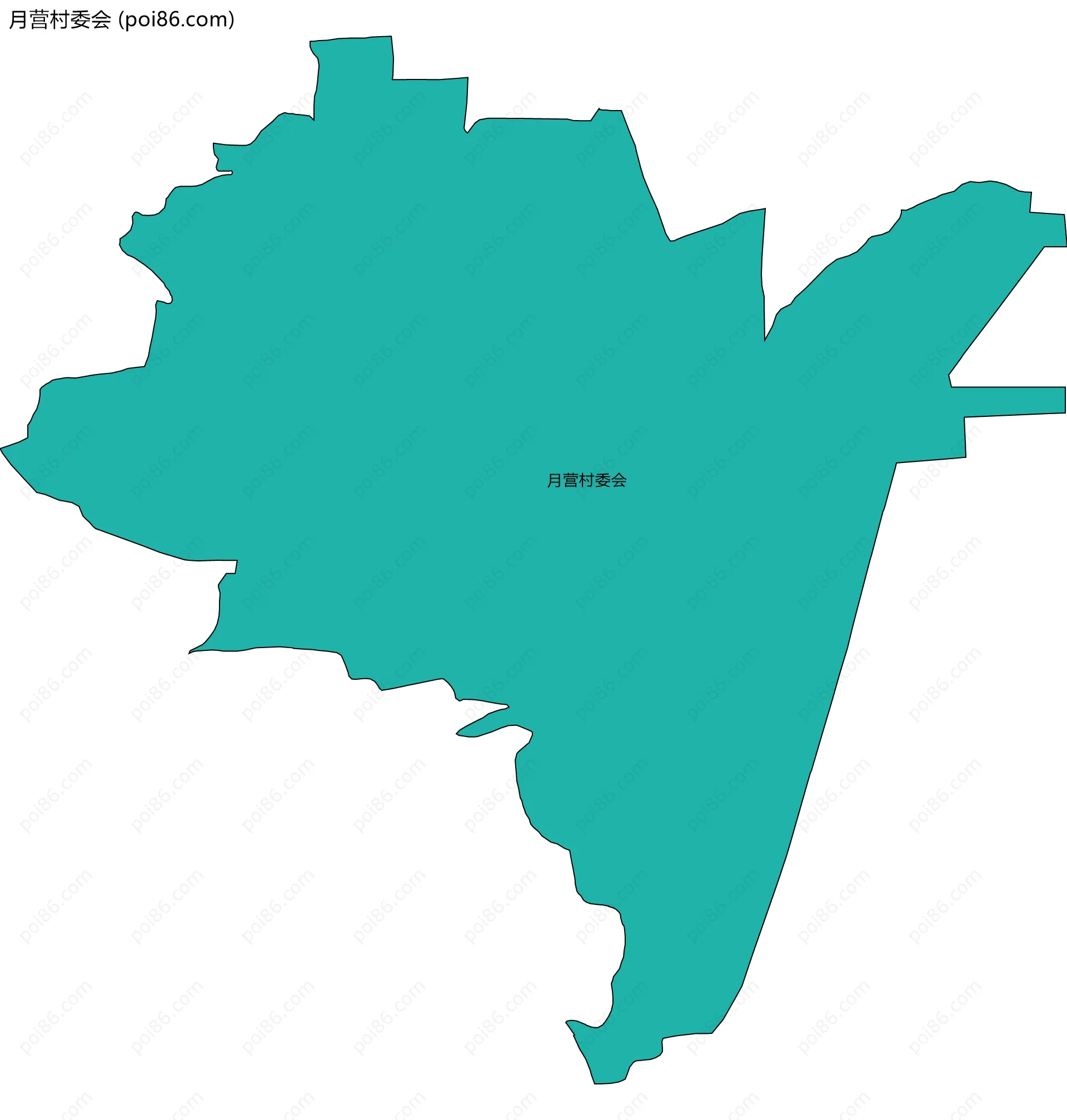 月营村委会边界地图