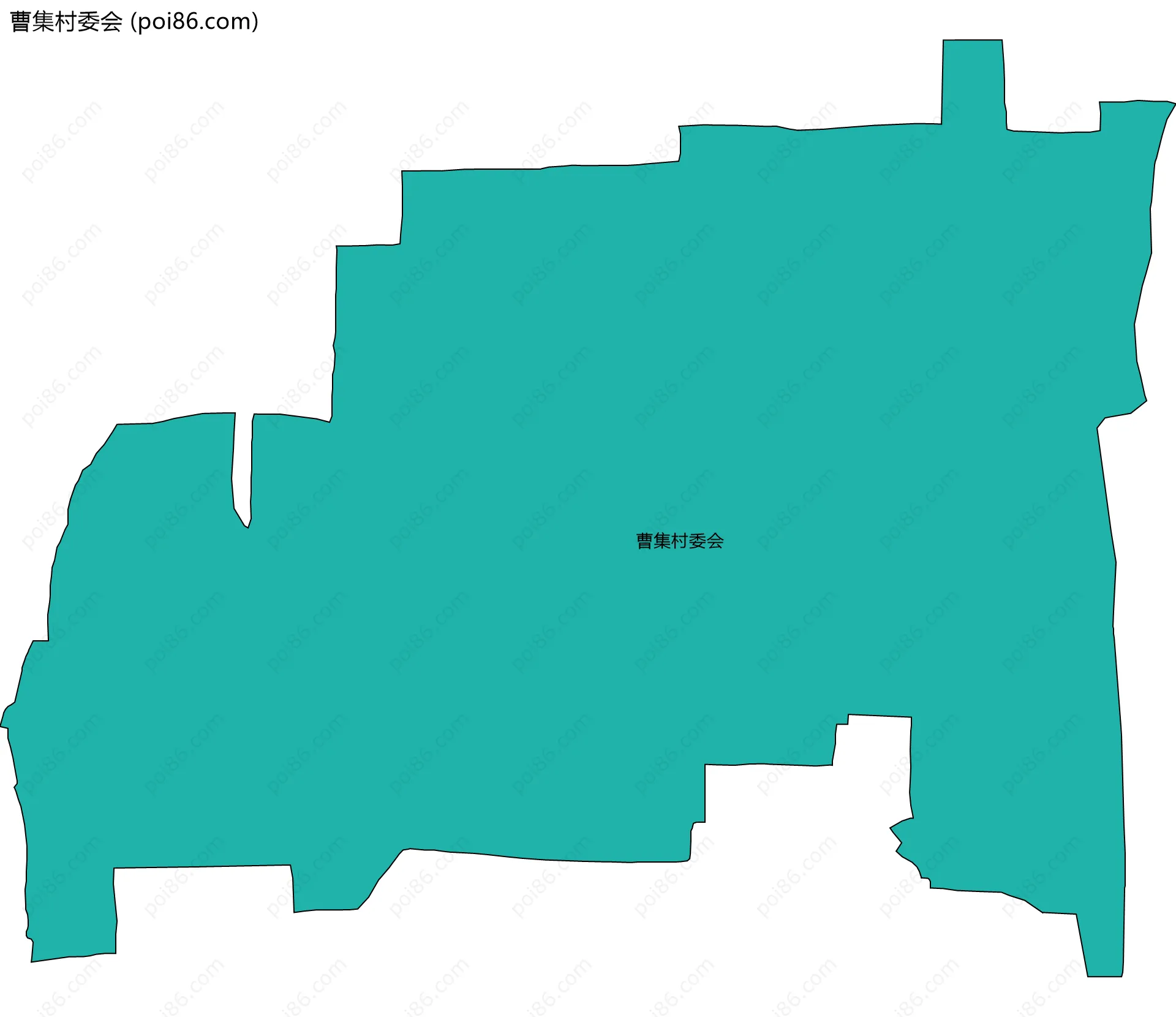 曹集村委会边界地图