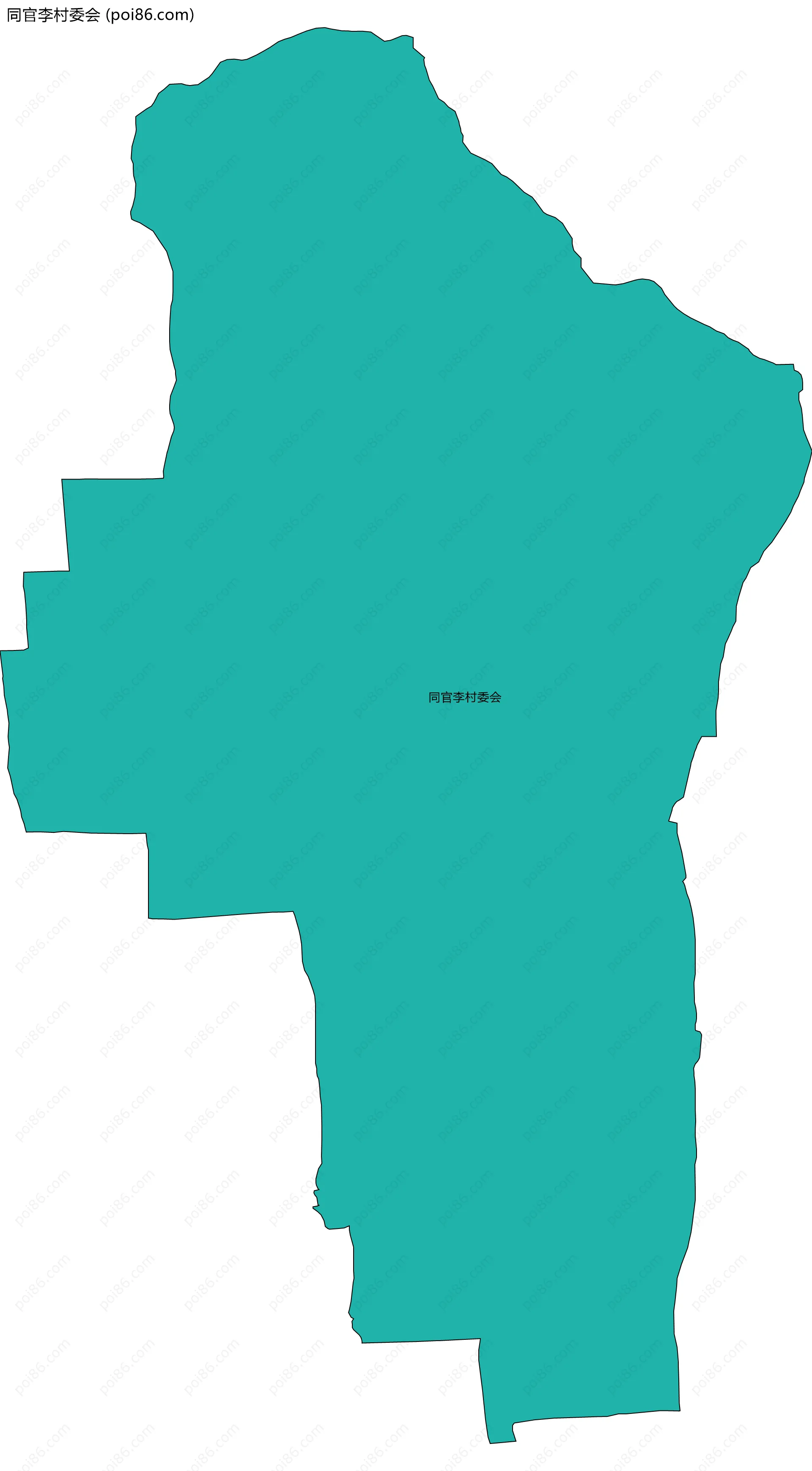 同官李村委会边界地图