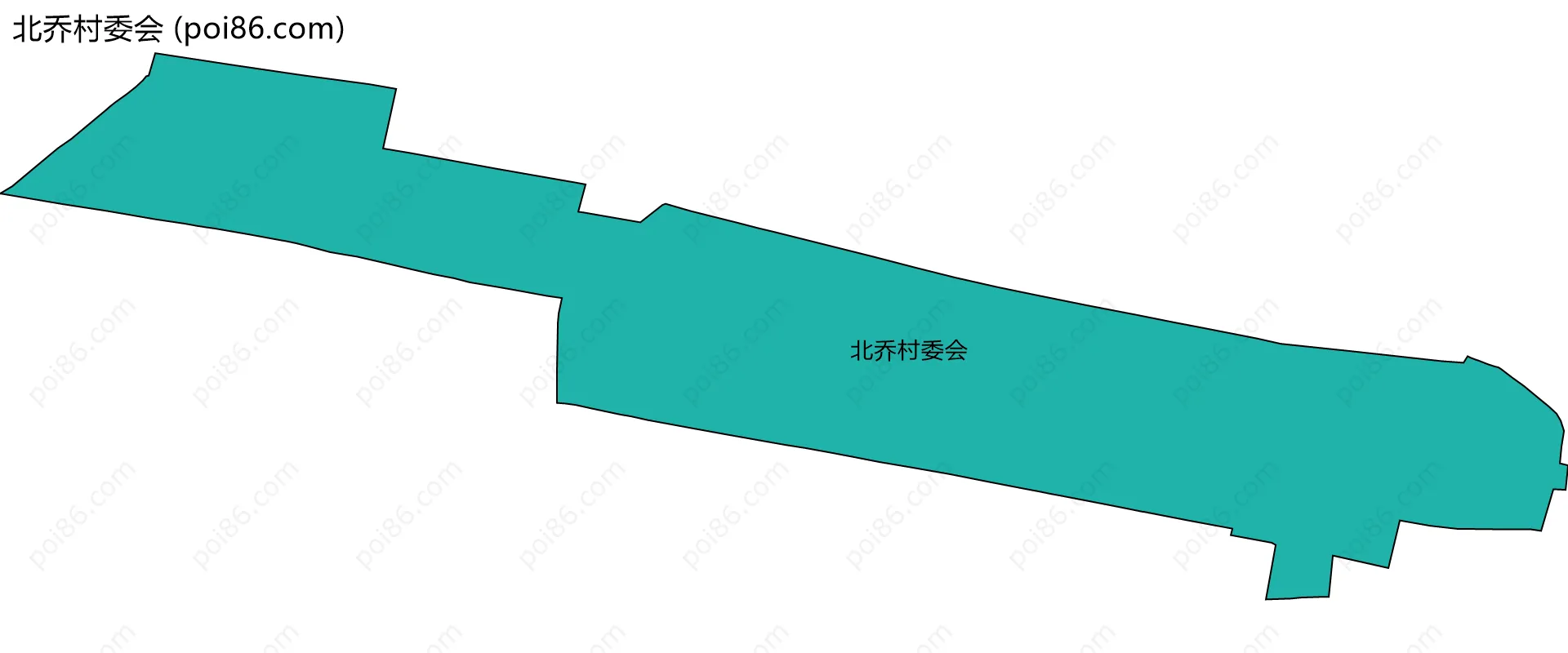 北乔村委会边界地图
