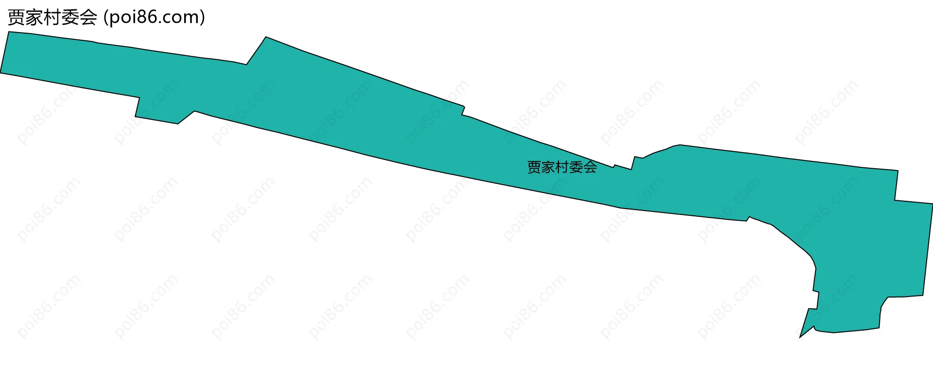 贾家村委会边界地图