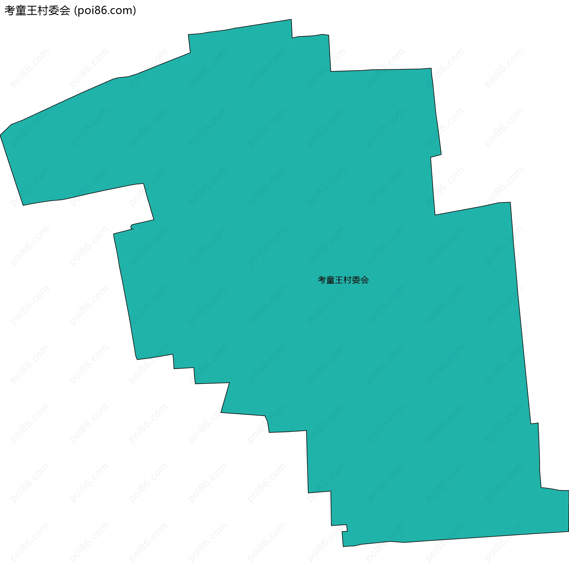 考童王村委会边界地图