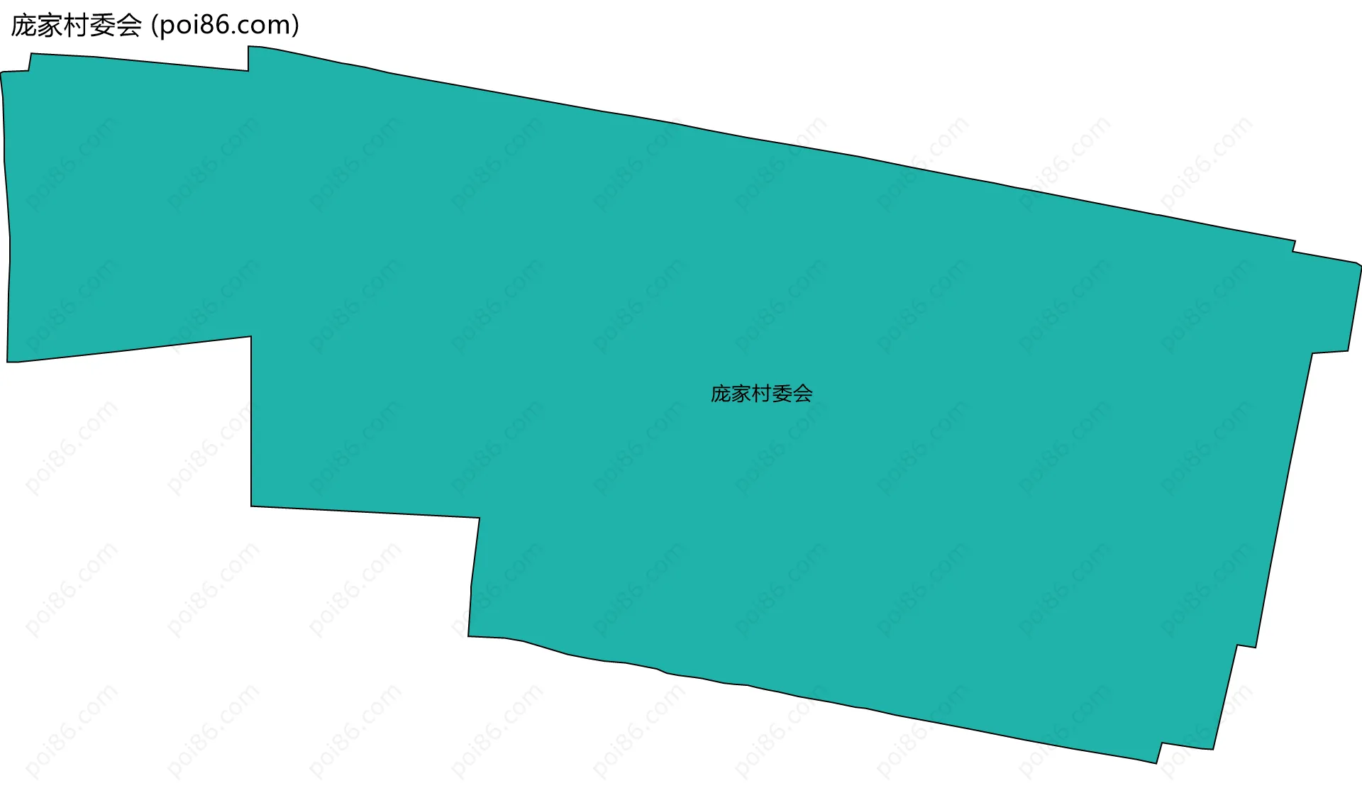 庞家村委会边界地图