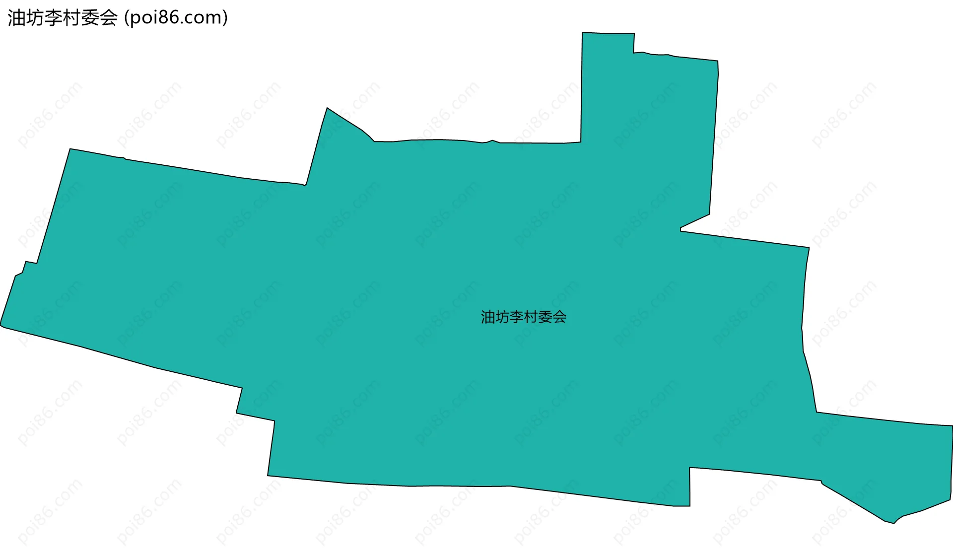 油坊李村委会边界地图