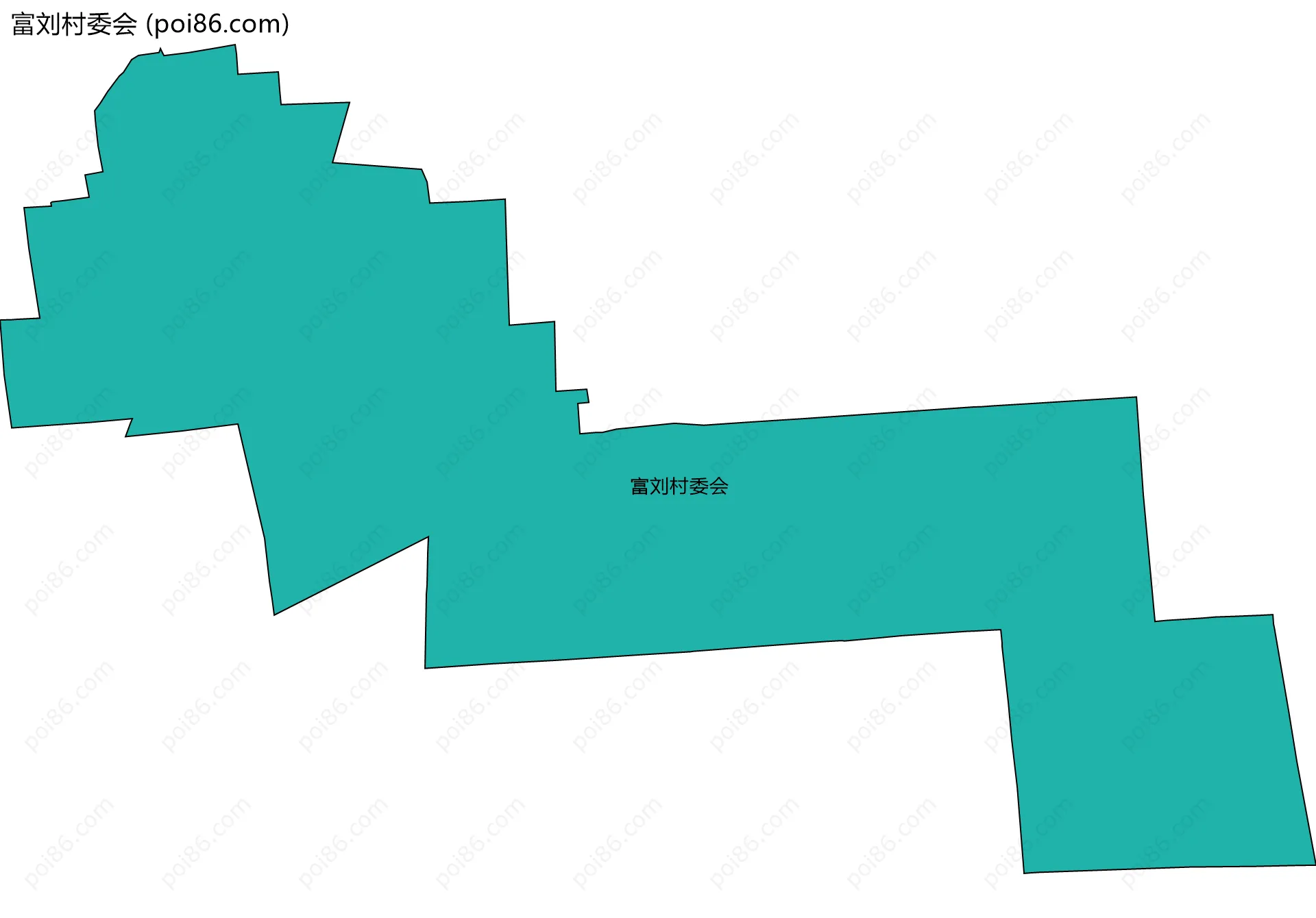 富刘村委会边界地图