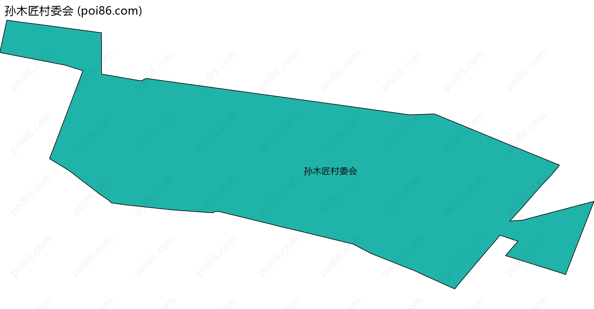 孙木匠村委会边界地图