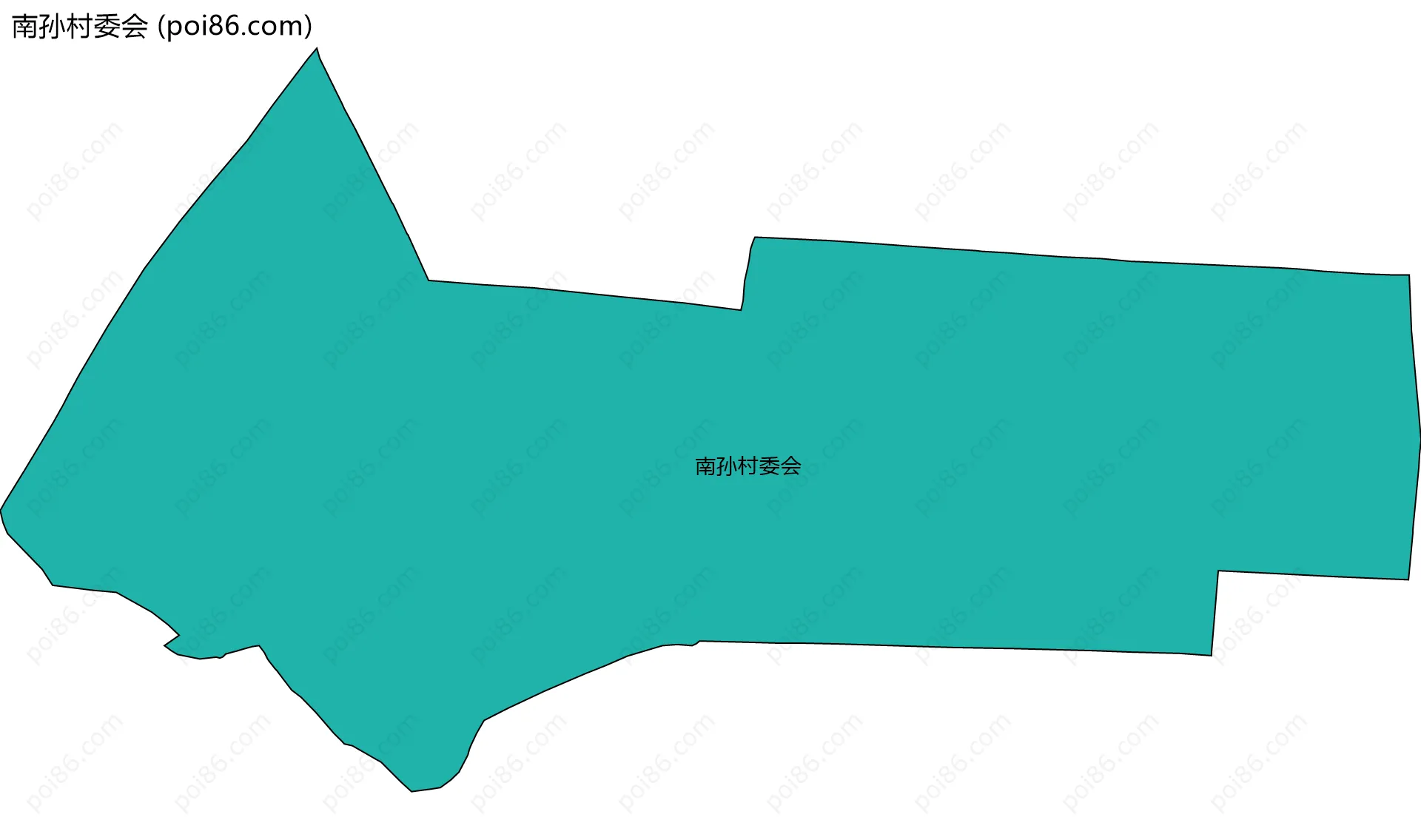南孙村委会边界地图