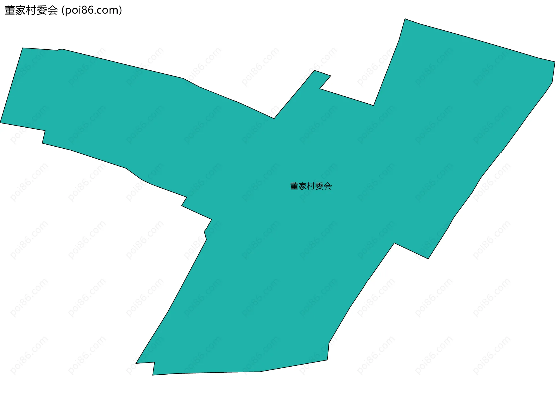 董家村委会边界地图