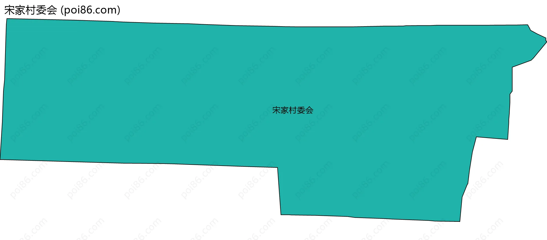 宋家村委会边界地图