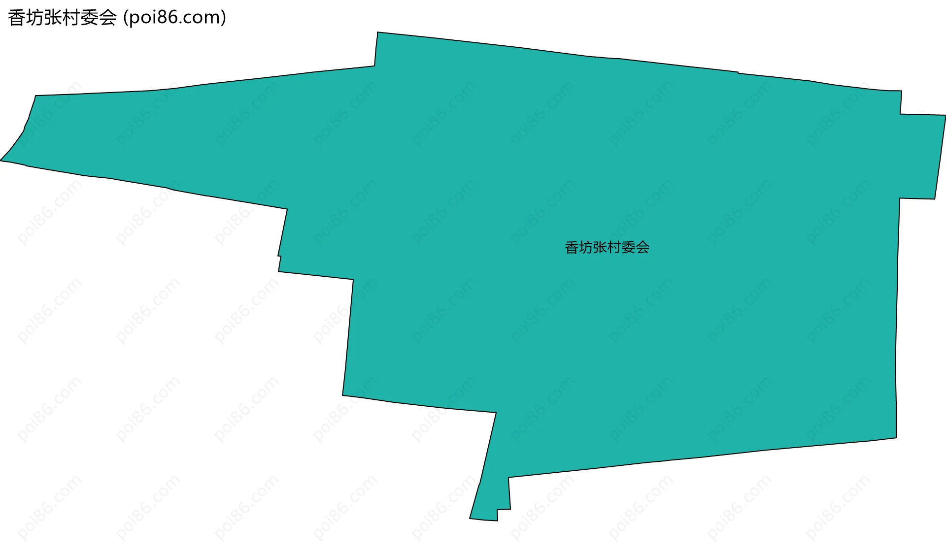 香坊张村委会边界地图
