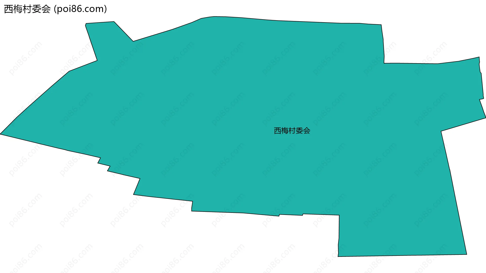西梅村委会边界地图
