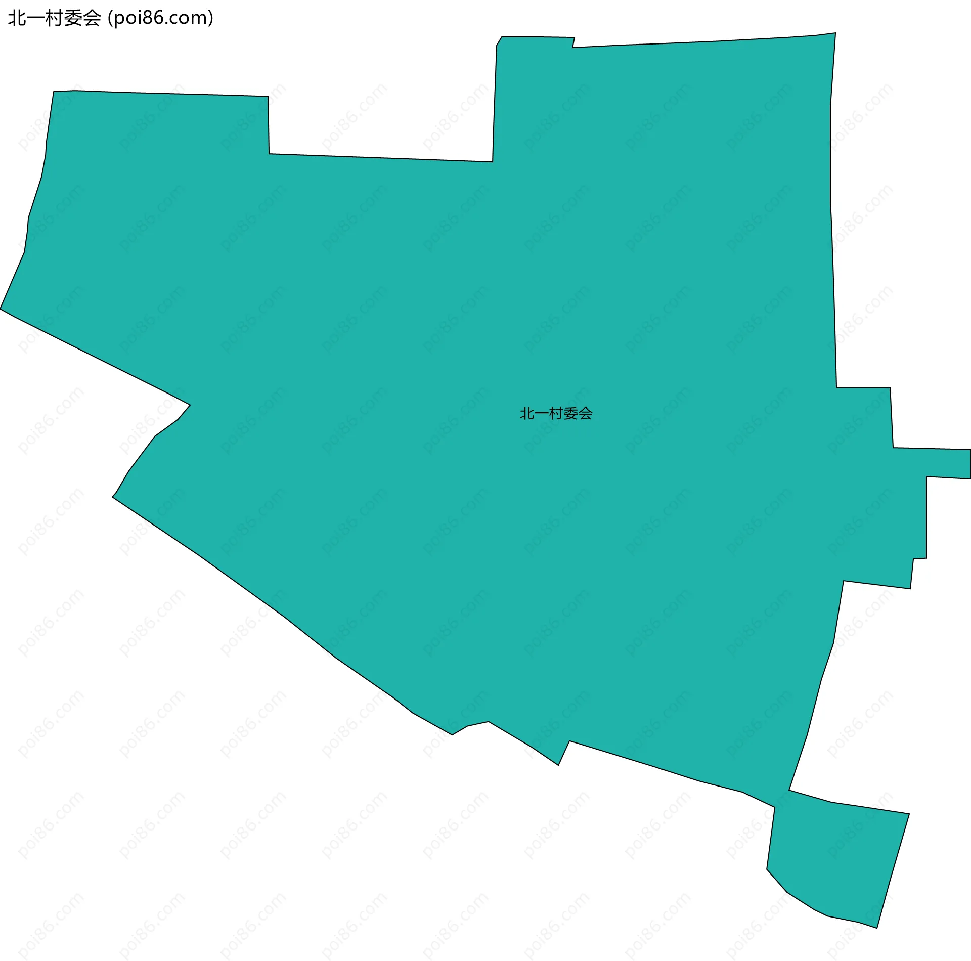 北一村委会边界地图