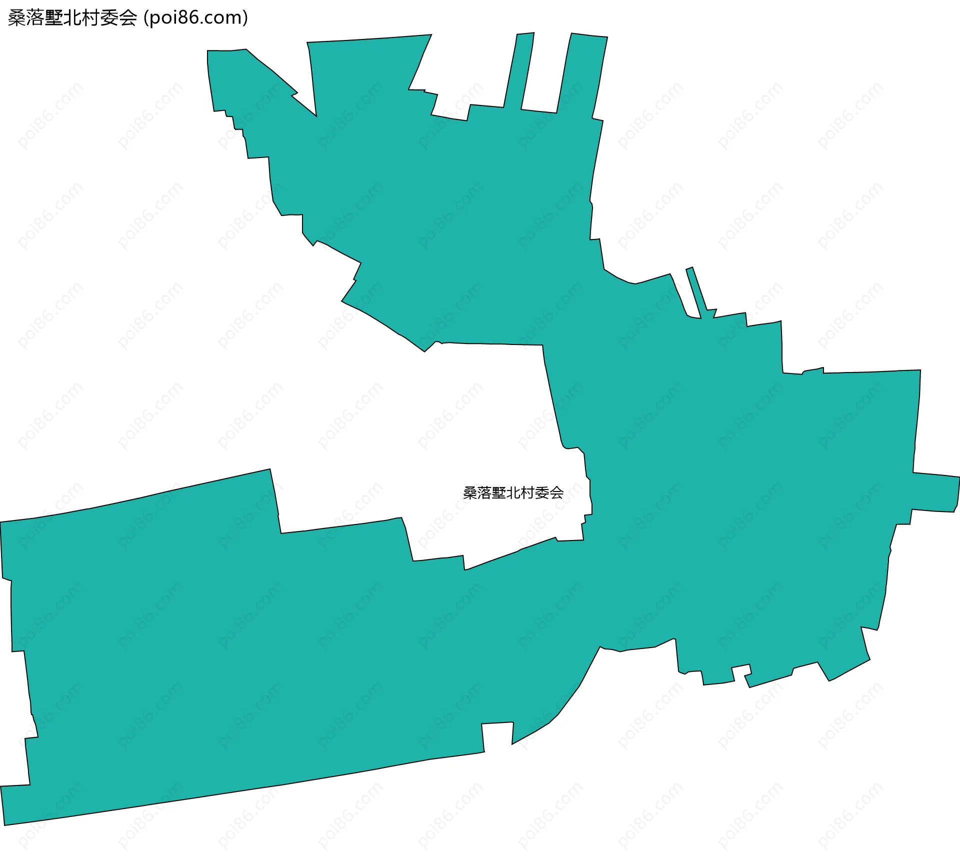桑落墅北村委会边界地图