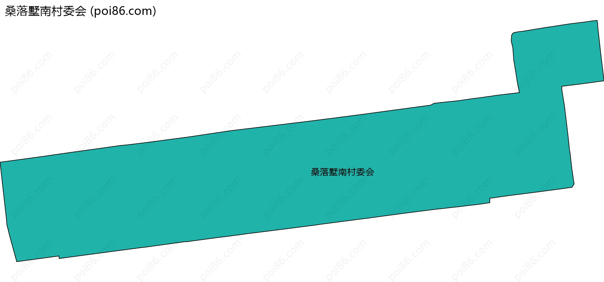 桑落墅南村委会边界地图
