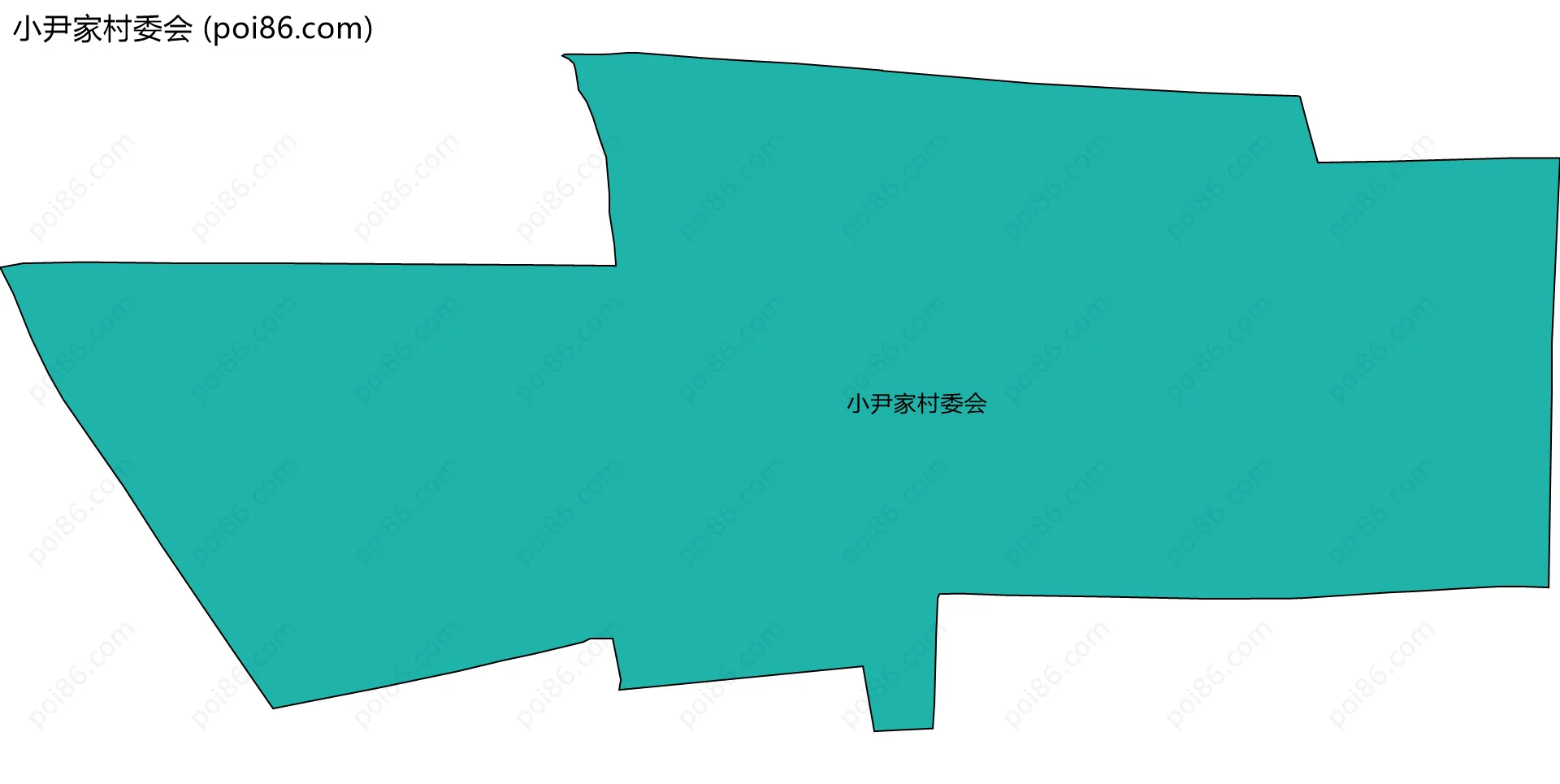 小尹家村委会边界地图