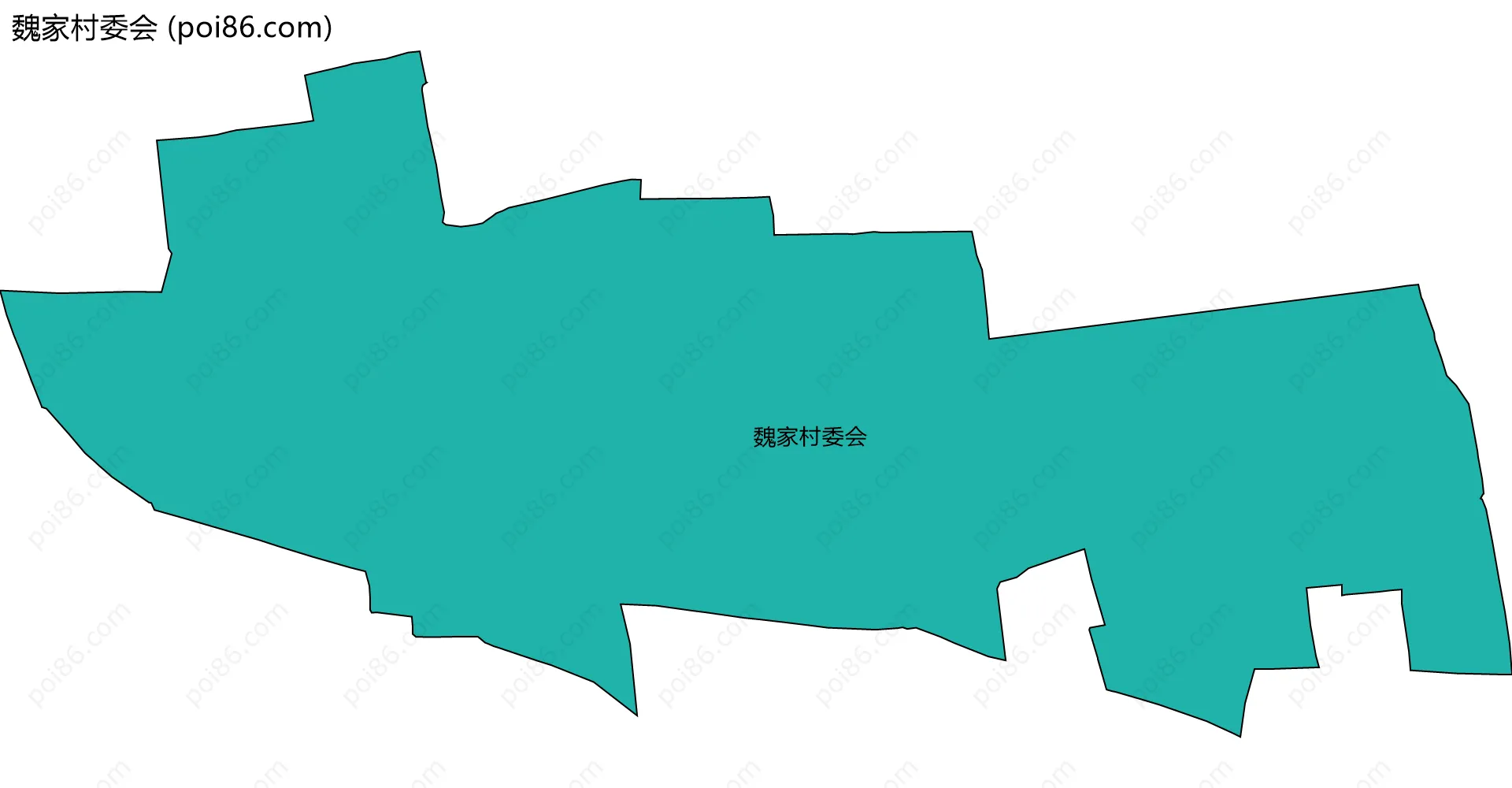 魏家村委会边界地图