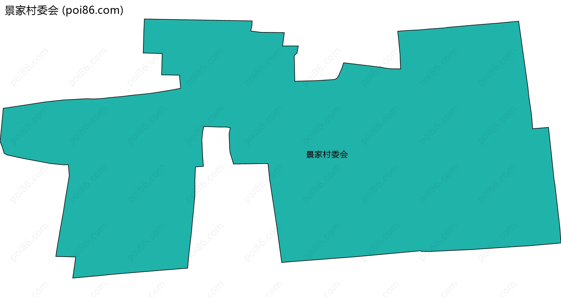 景家村委会边界地图