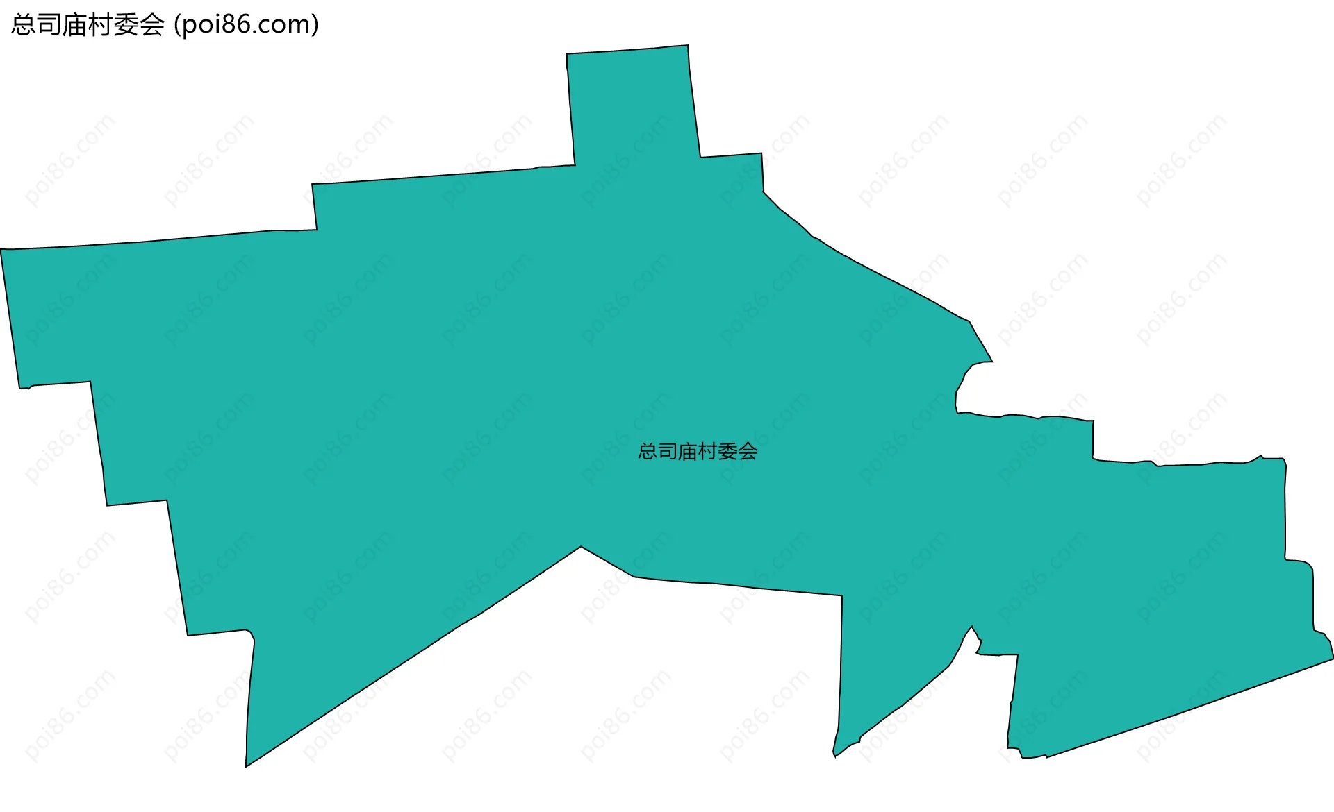 总司庙村委会边界地图