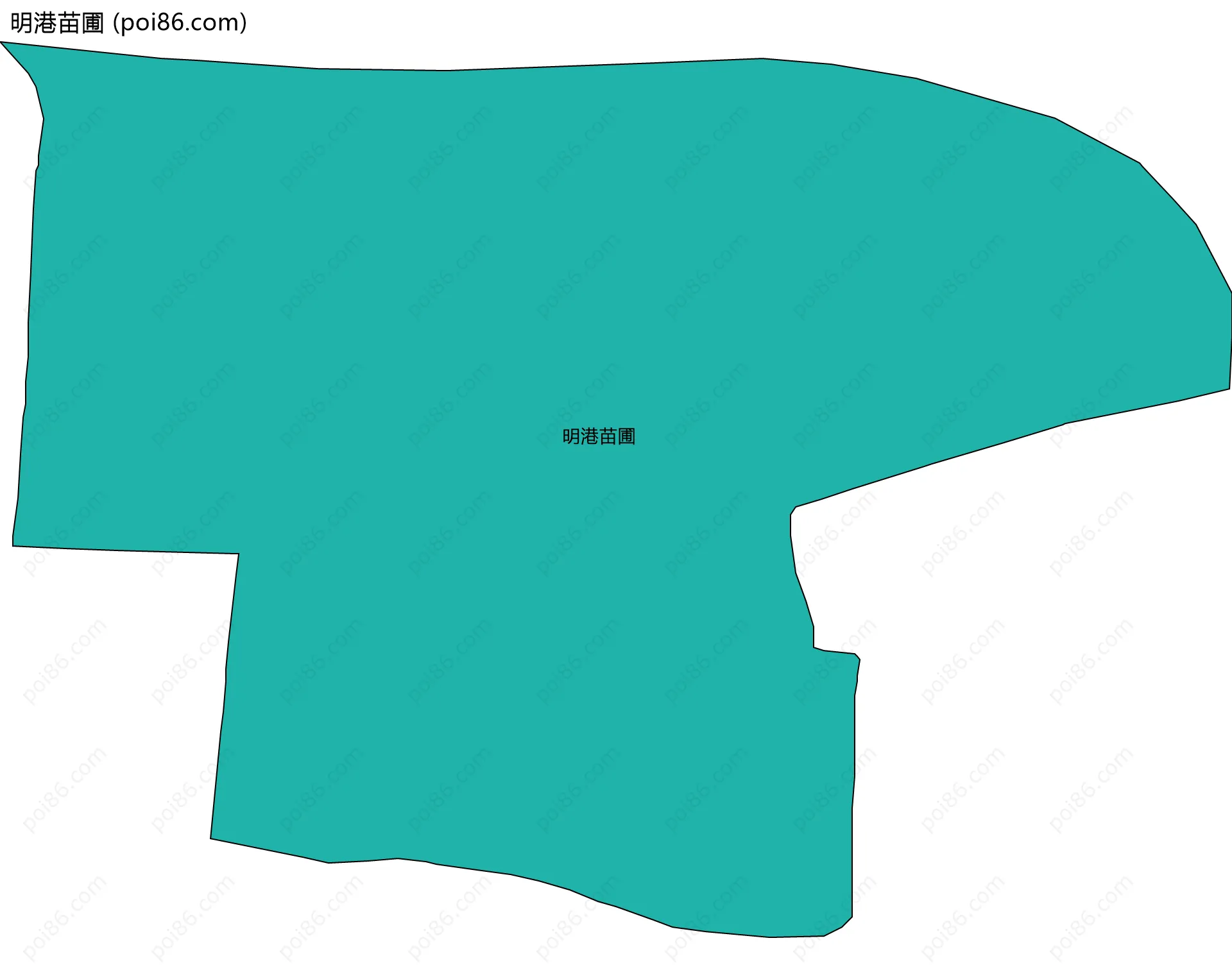 明港苗圃边界地图