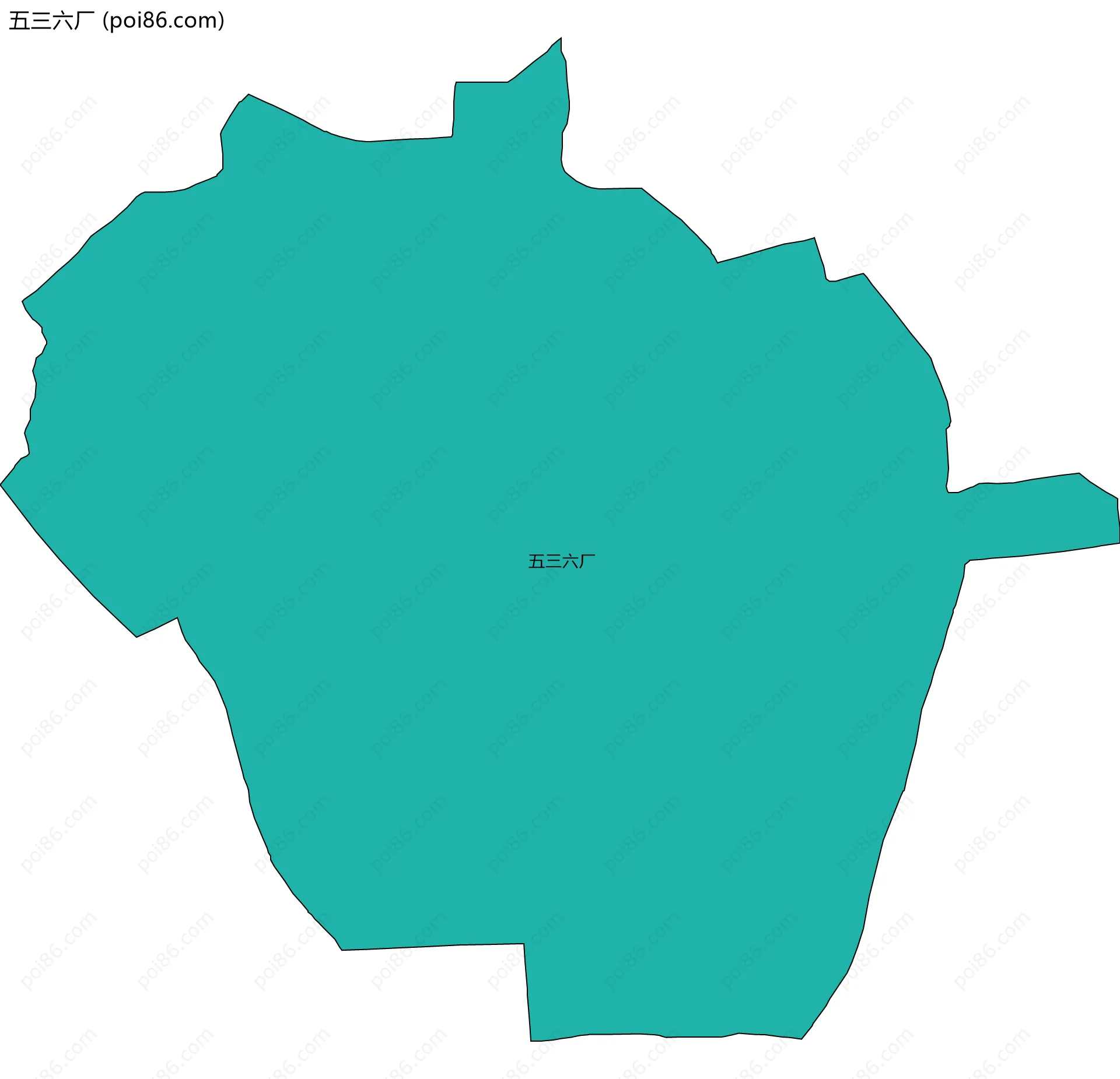 五三六厂边界地图