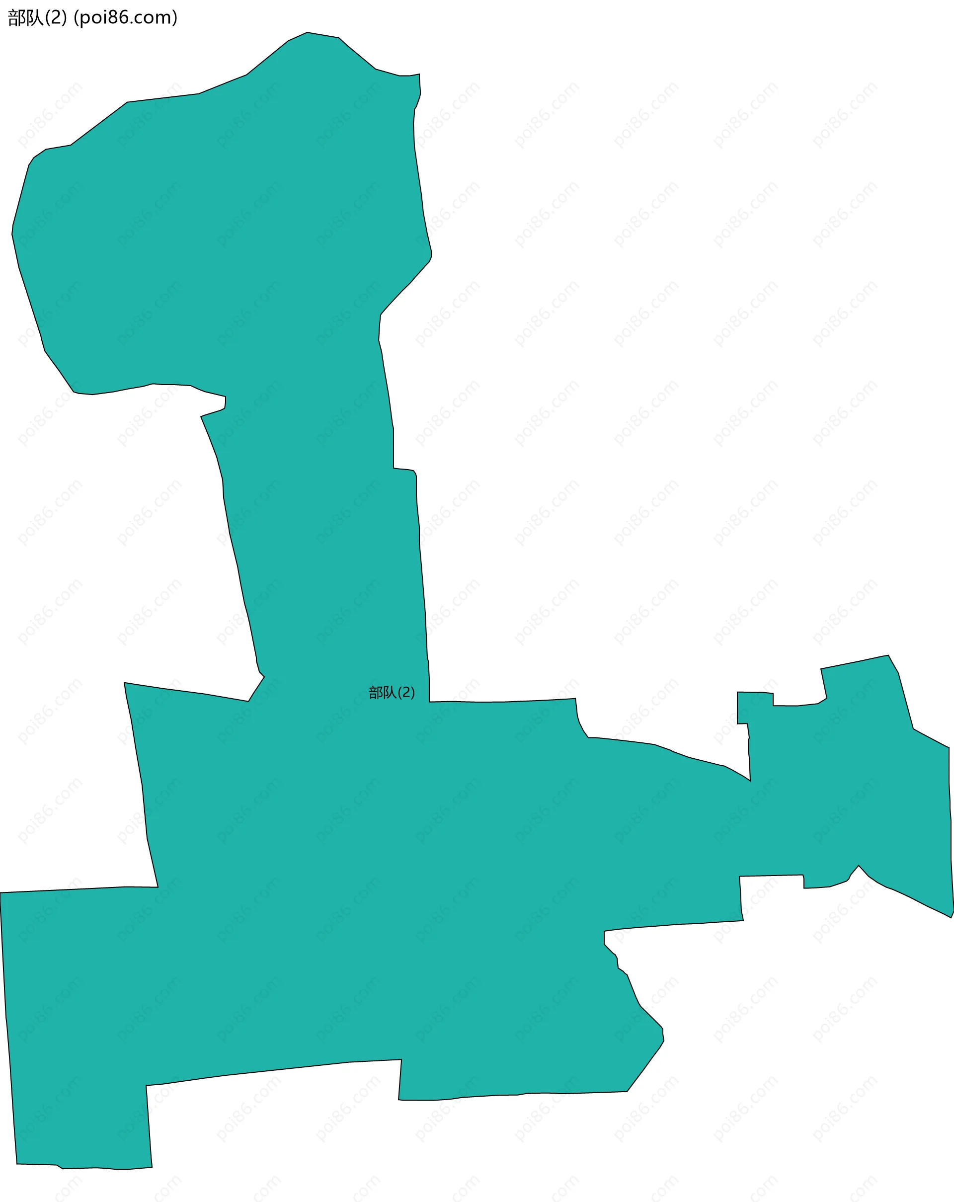 部队(2)边界地图