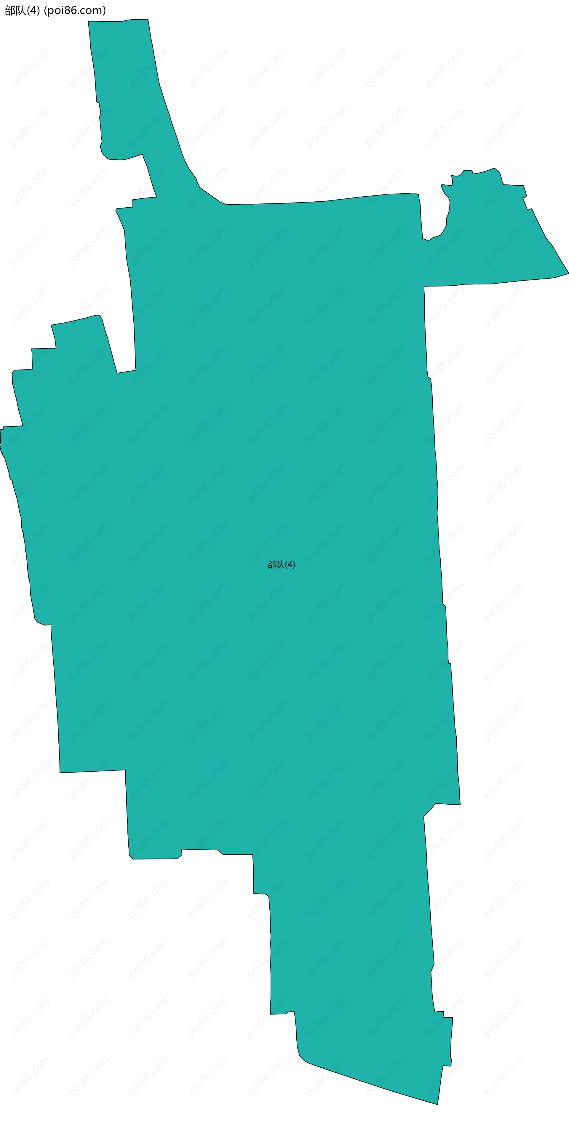 部队(4)边界地图