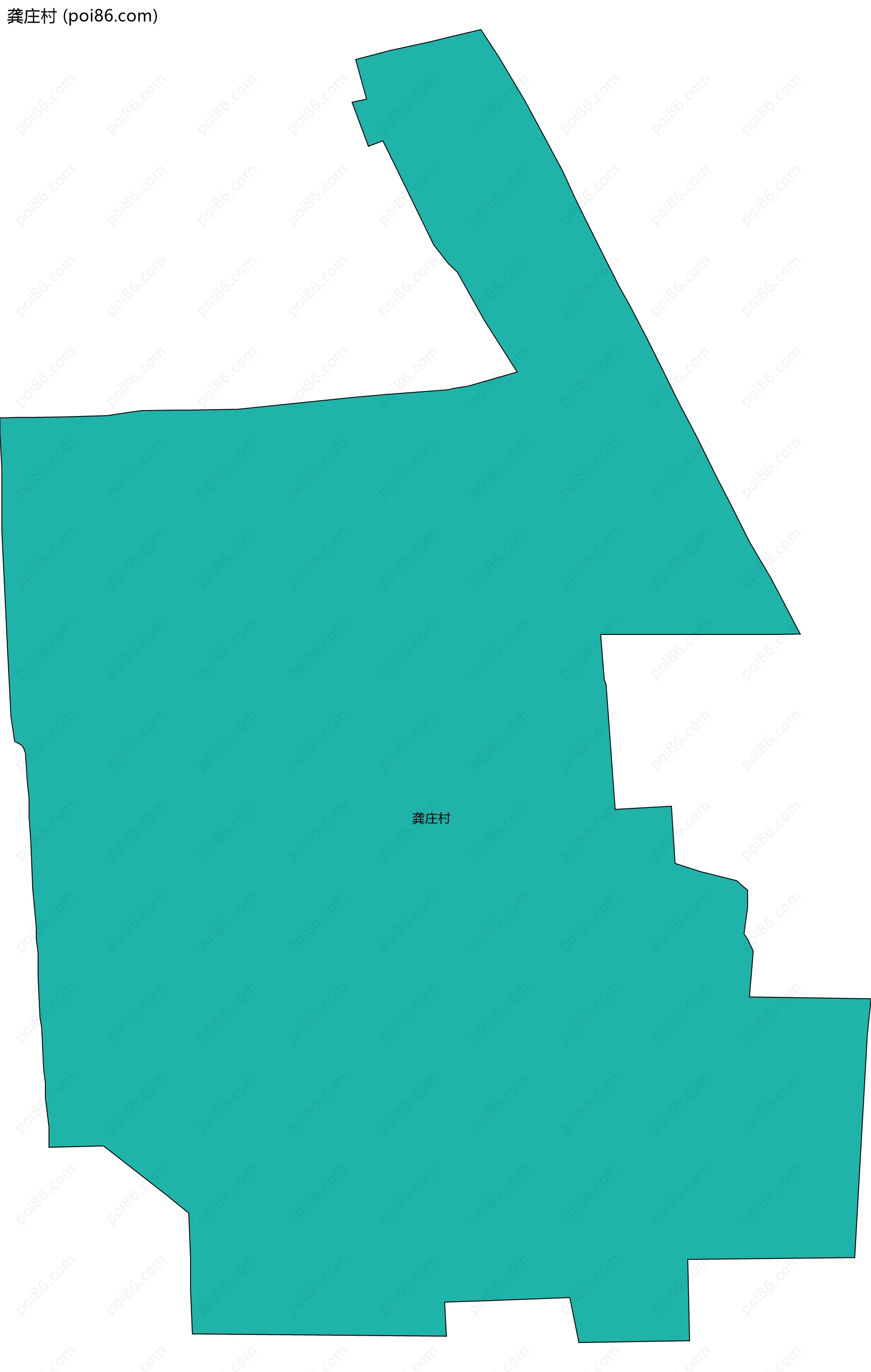 龚庄村边界地图