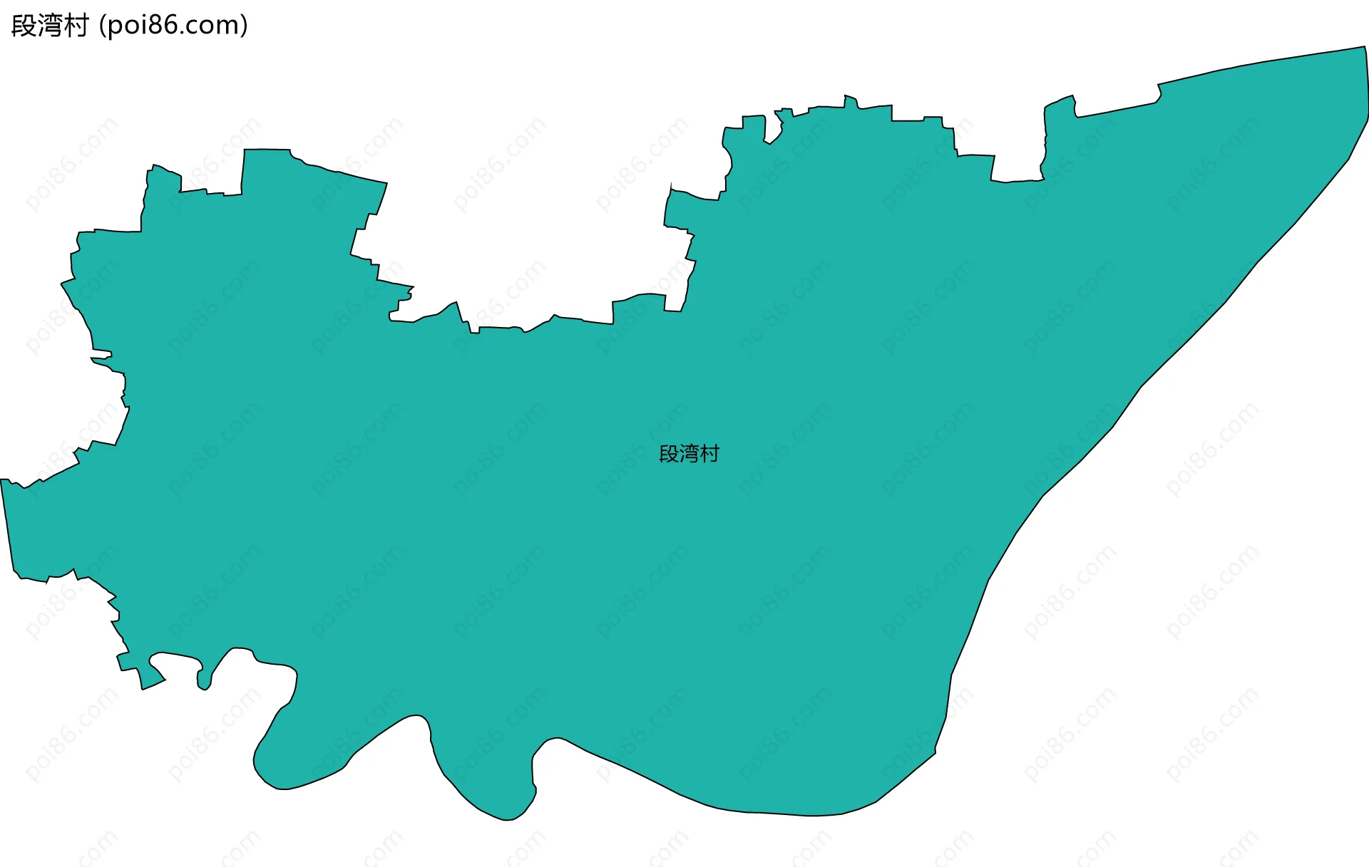 段湾村边界地图